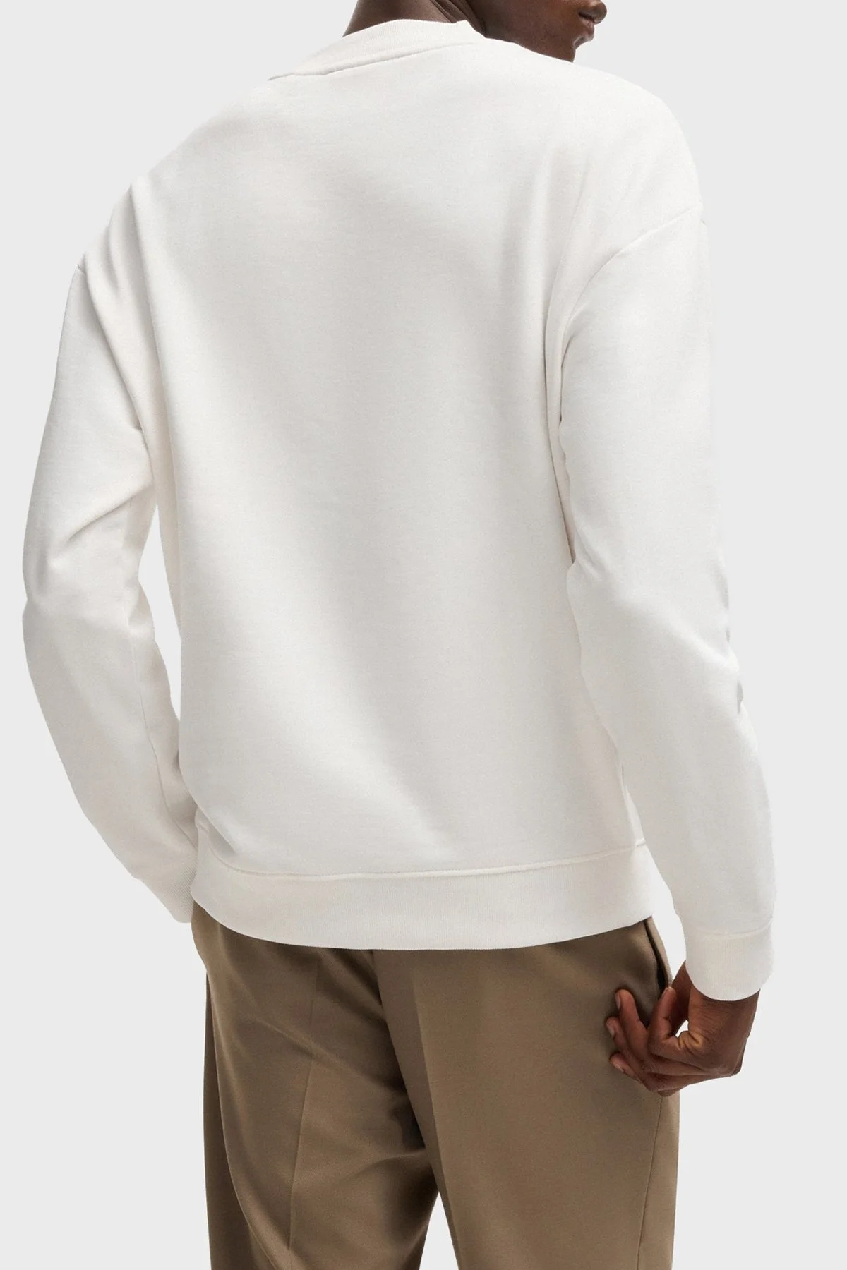 Hugo Logolu % 100 Pamuk Relaxed Fit Bisiklet Yaka Erkek Sweat 50525892 102 BEYAZ - 3