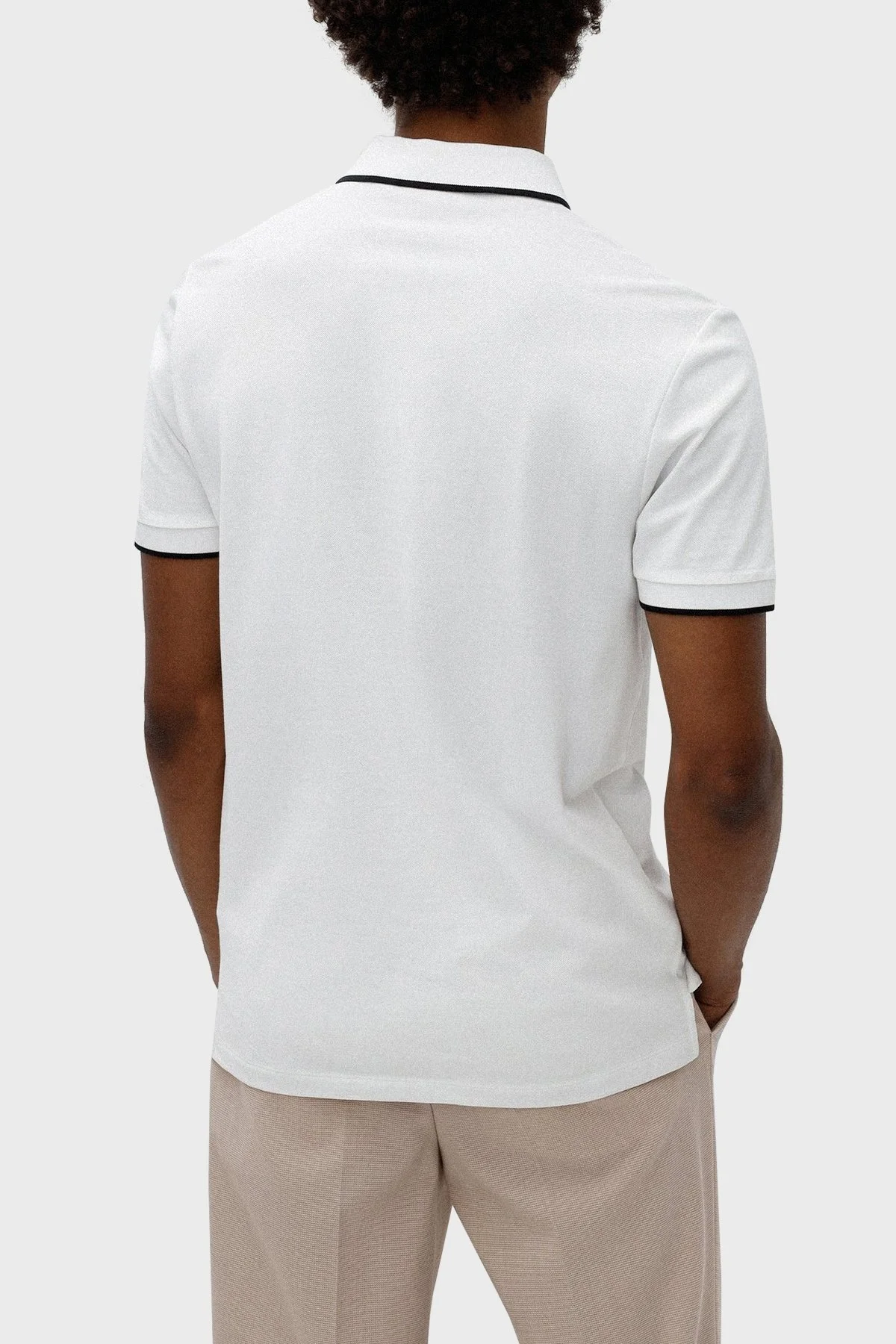 Hugo Logolu % 100 Pamuk Slim Fit Erkek Polo T Shirt 50467384 100 BEYAZ - 2