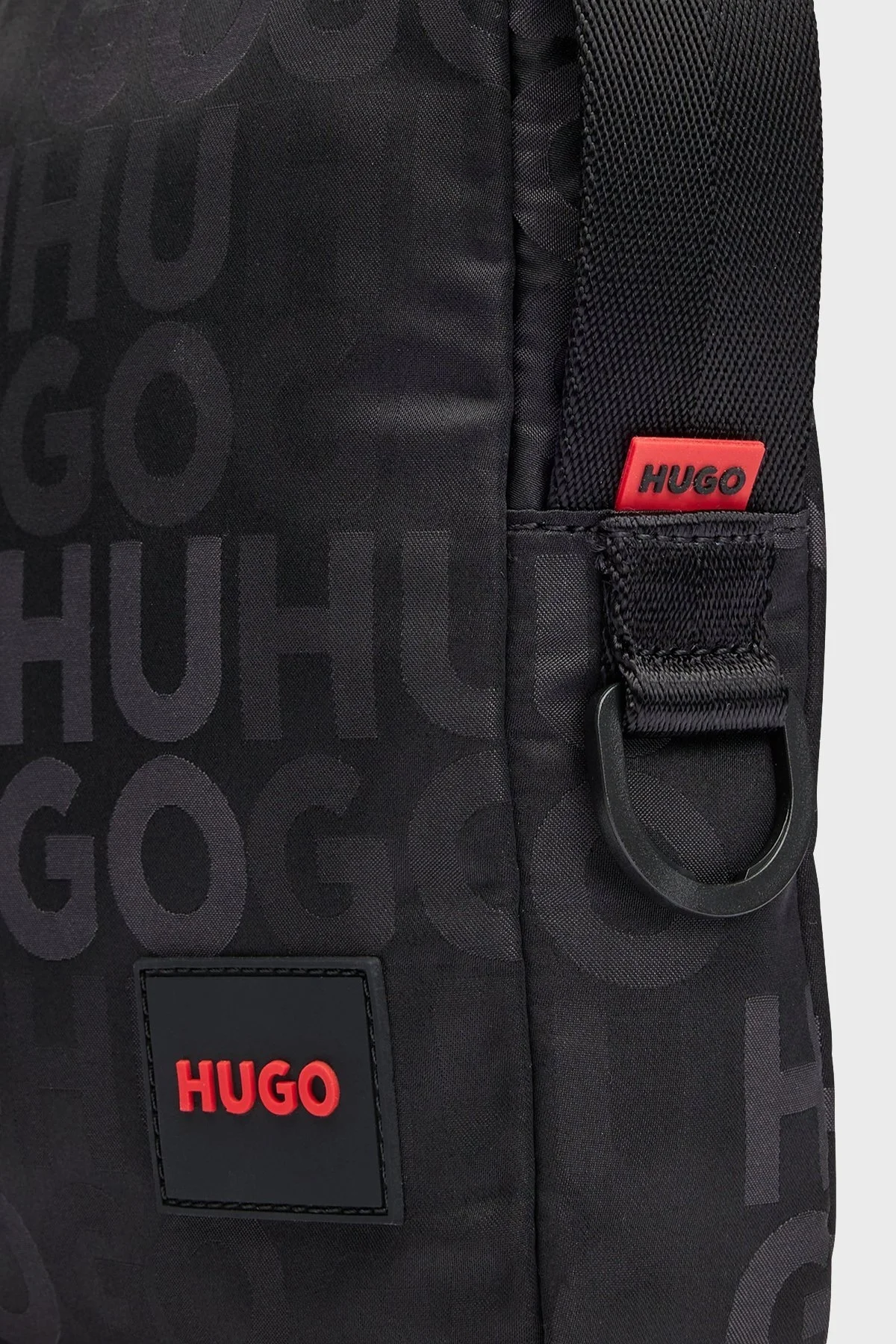 Hugo Logolu Ayarlanabilir Askılı Fermuarlı Erkek Çanta 50504099 001 SİYAH - 7