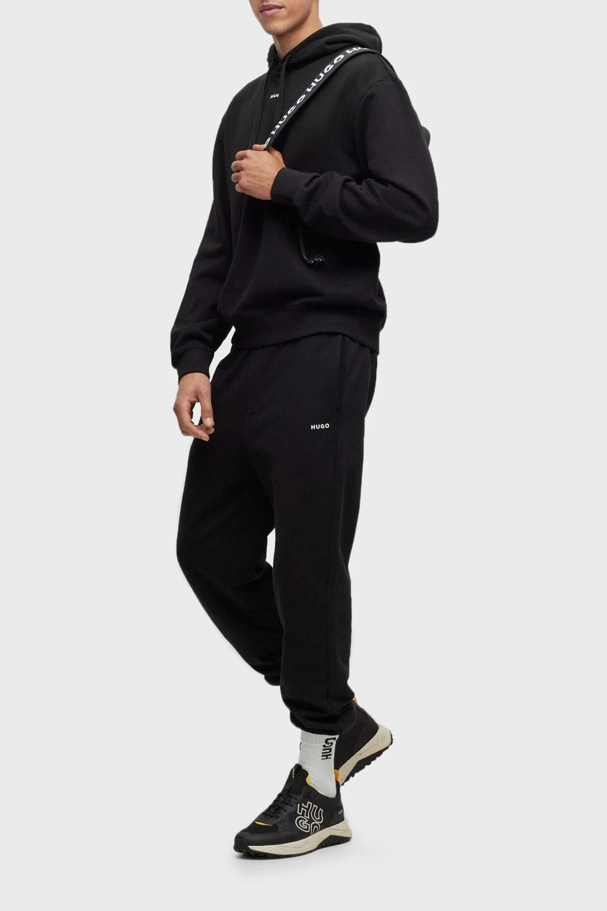 Hugo Logolu Bağcıklı Spor Erkek Ayakkabı 50498701 001 SİYAH - 2