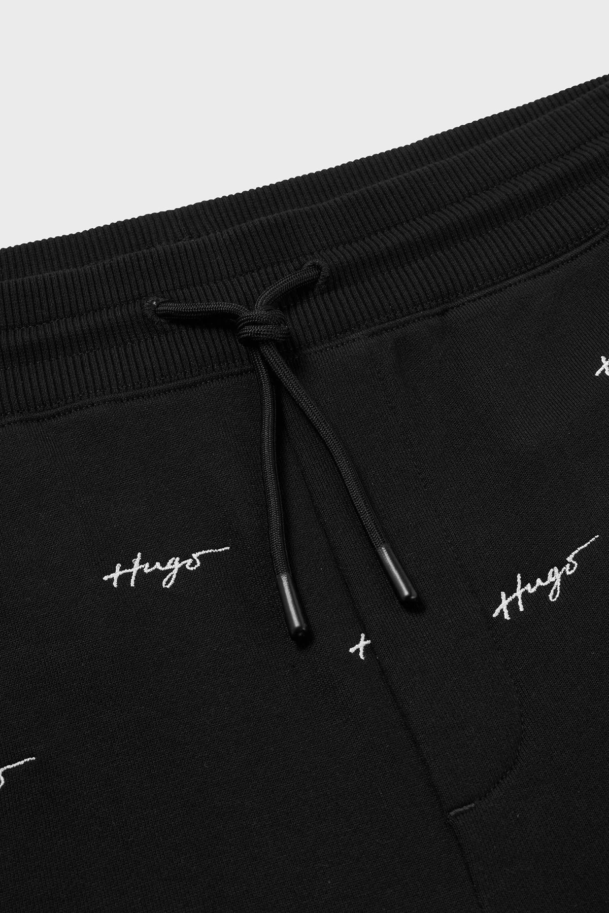 Hugo Logolu Belden Bağlamalı Pamuklu Relaxed Fit Erkek Pantolon 50486458 001 SİYAH - 5