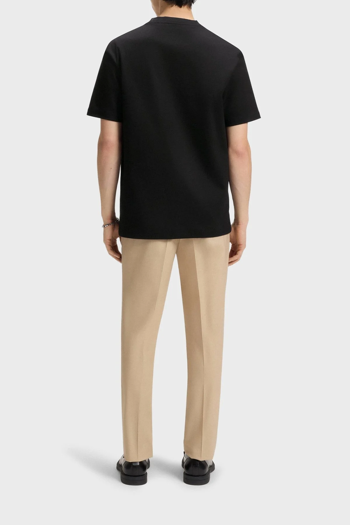 Hugo Logolu Bisiklet Yaka % 100 Pamuk Regular Fit Erkek T Shirt 50505201 002 SİYAH - 3