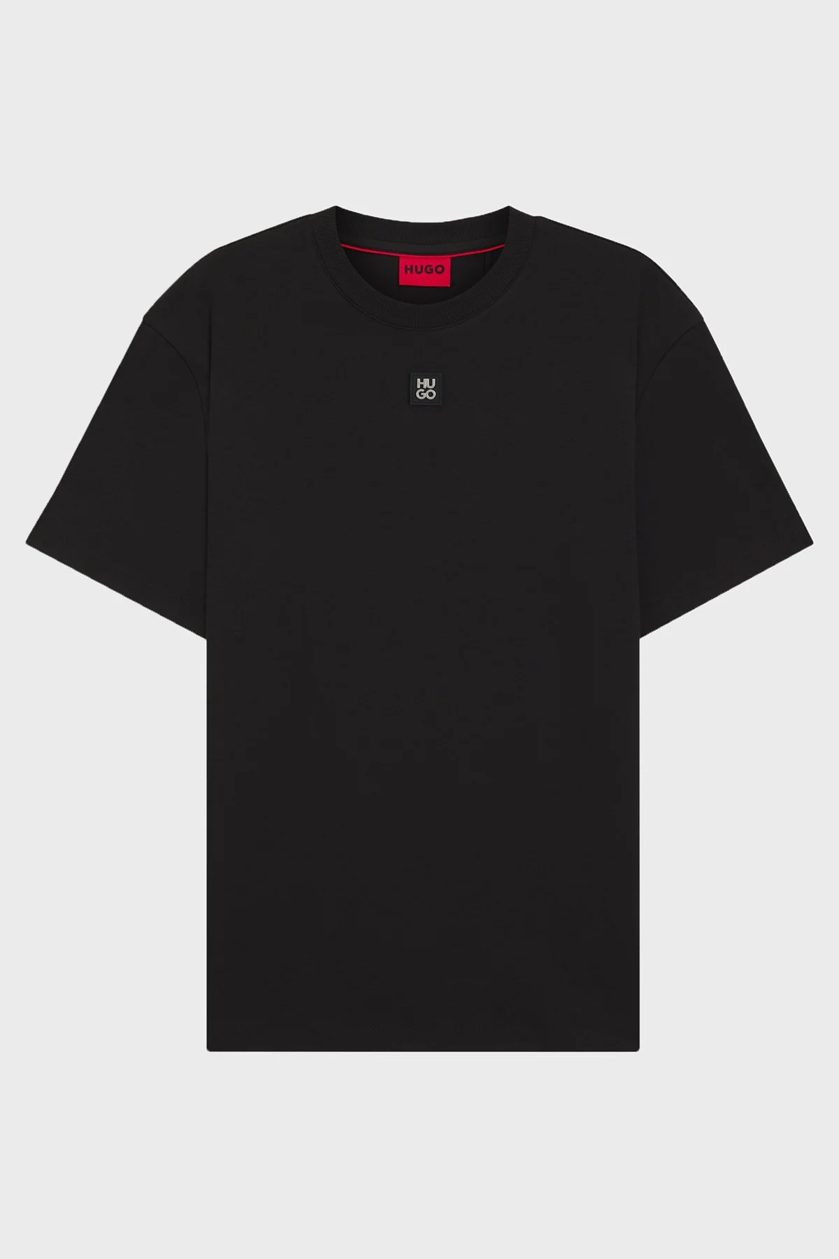 Hugo Logolu Bisiklet Yaka % 100 Pamuk Regular Fit Erkek T Shirt 50505201 002 SİYAH - 5