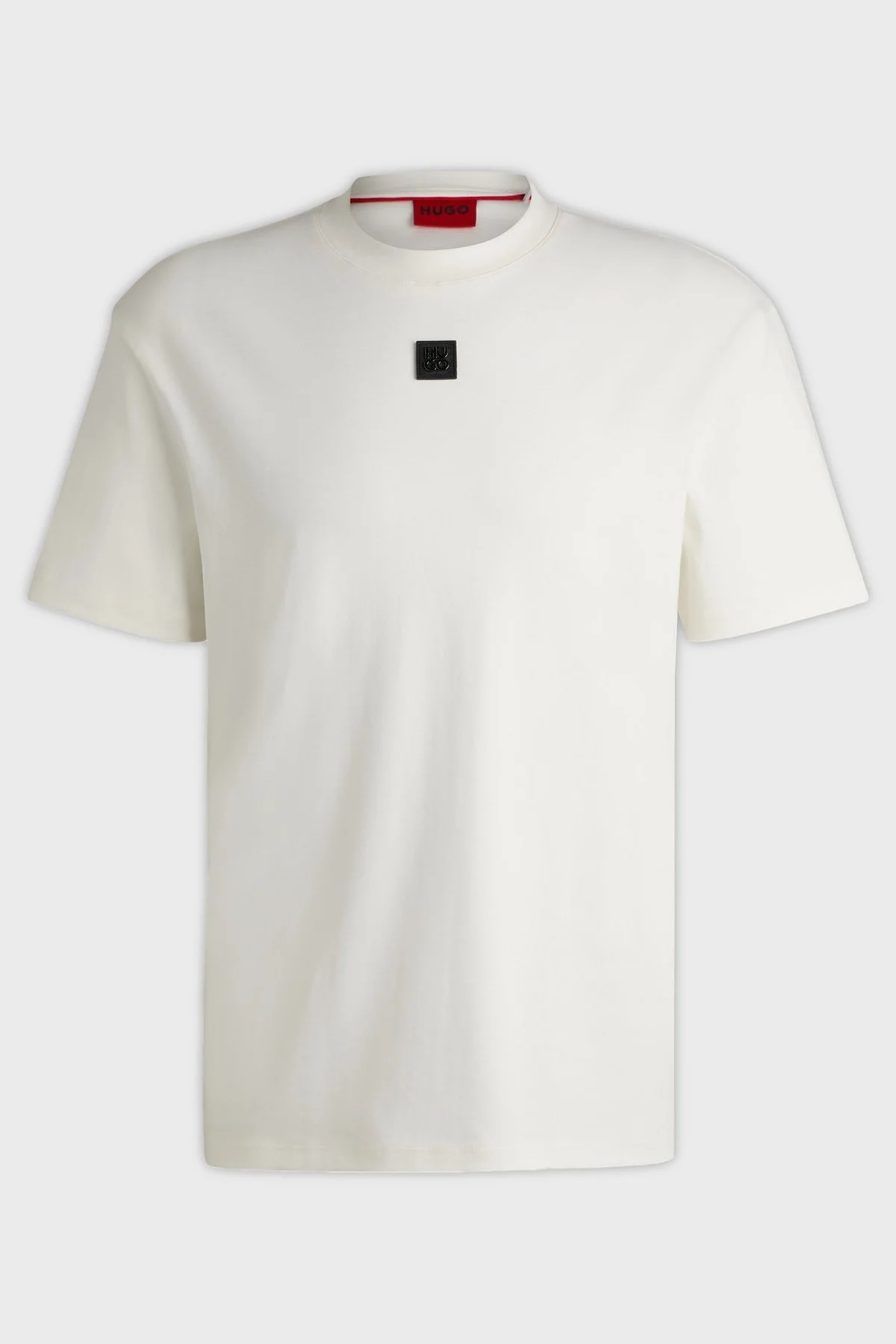 Hugo Logolu Bisiklet Yaka % 100 Pamuk Regular Fit Erkek T Shirt 50505201 102 BEYAZ - 5