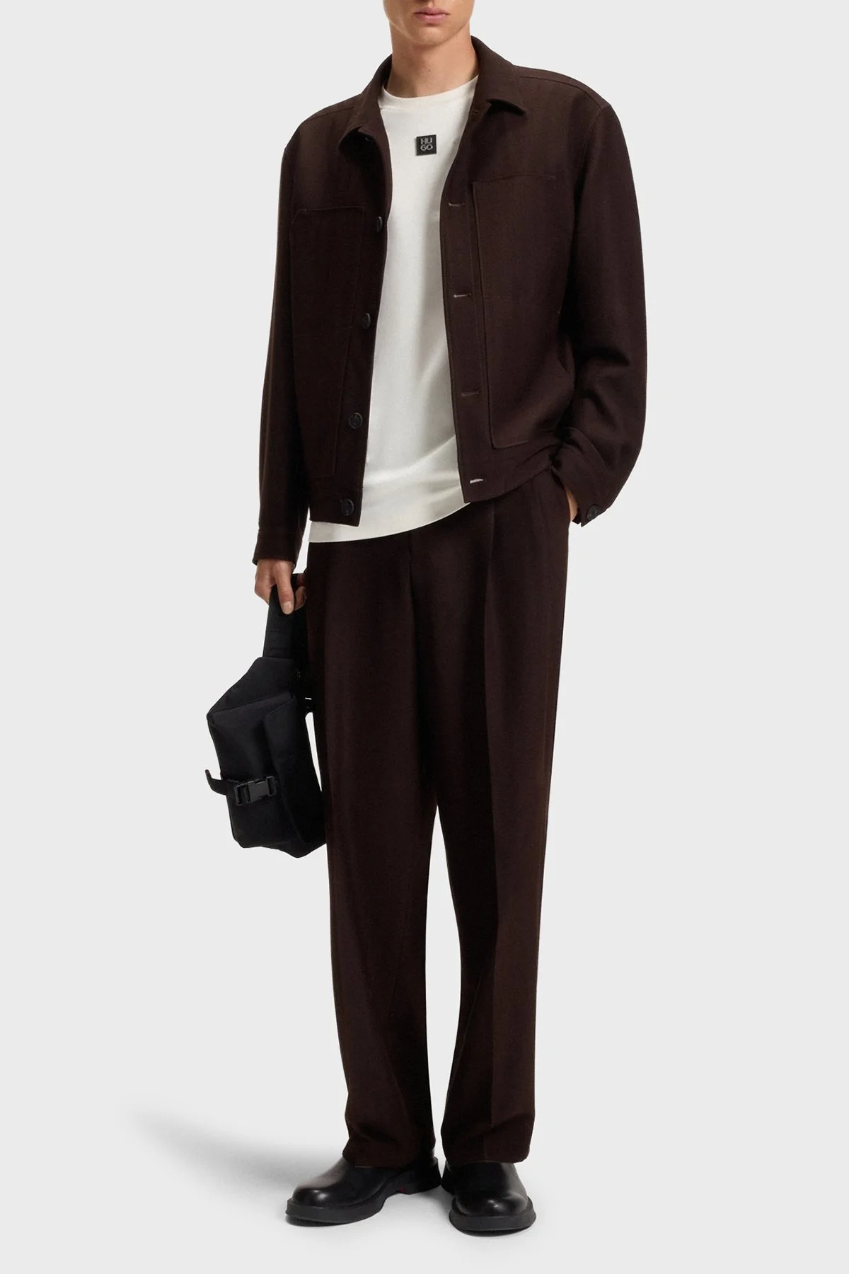 Hugo Logolu Bisiklet Yaka % 100 Pamuk Regular Fit Erkek T Shirt 50505201 103 BEYAZ - 2