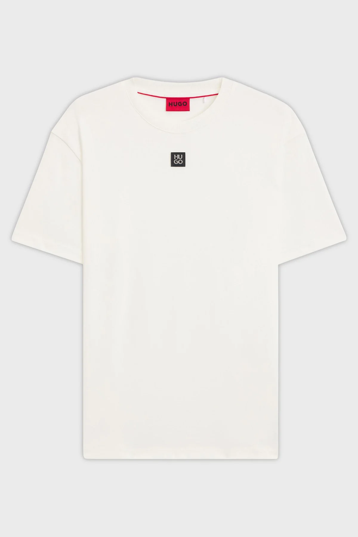 Hugo Logolu Bisiklet Yaka % 100 Pamuk Regular Fit Erkek T Shirt 50505201 103 BEYAZ - 5