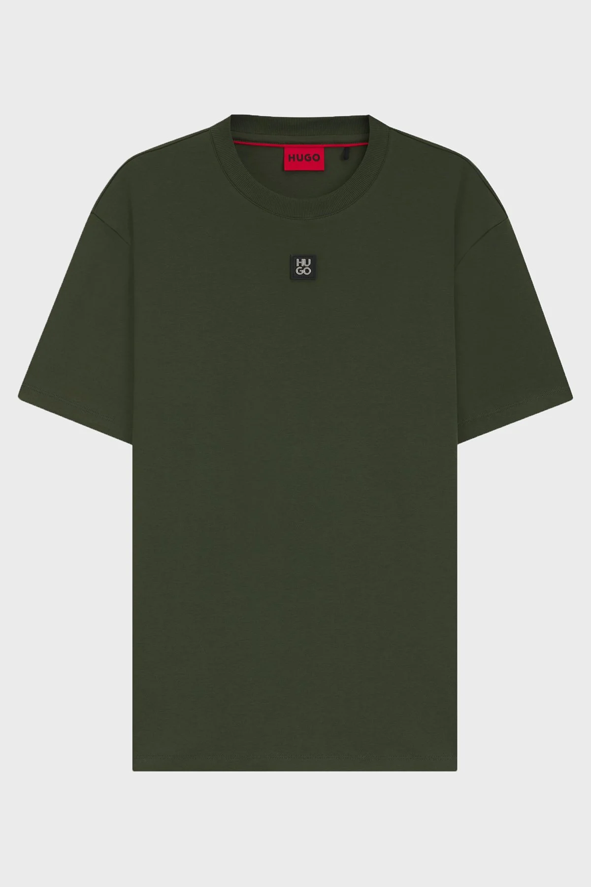 Hugo Logolu Bisiklet Yaka % 100 Pamuk Regular Fit Erkek T Shirt 50505201 309 YEŞİL - 5
