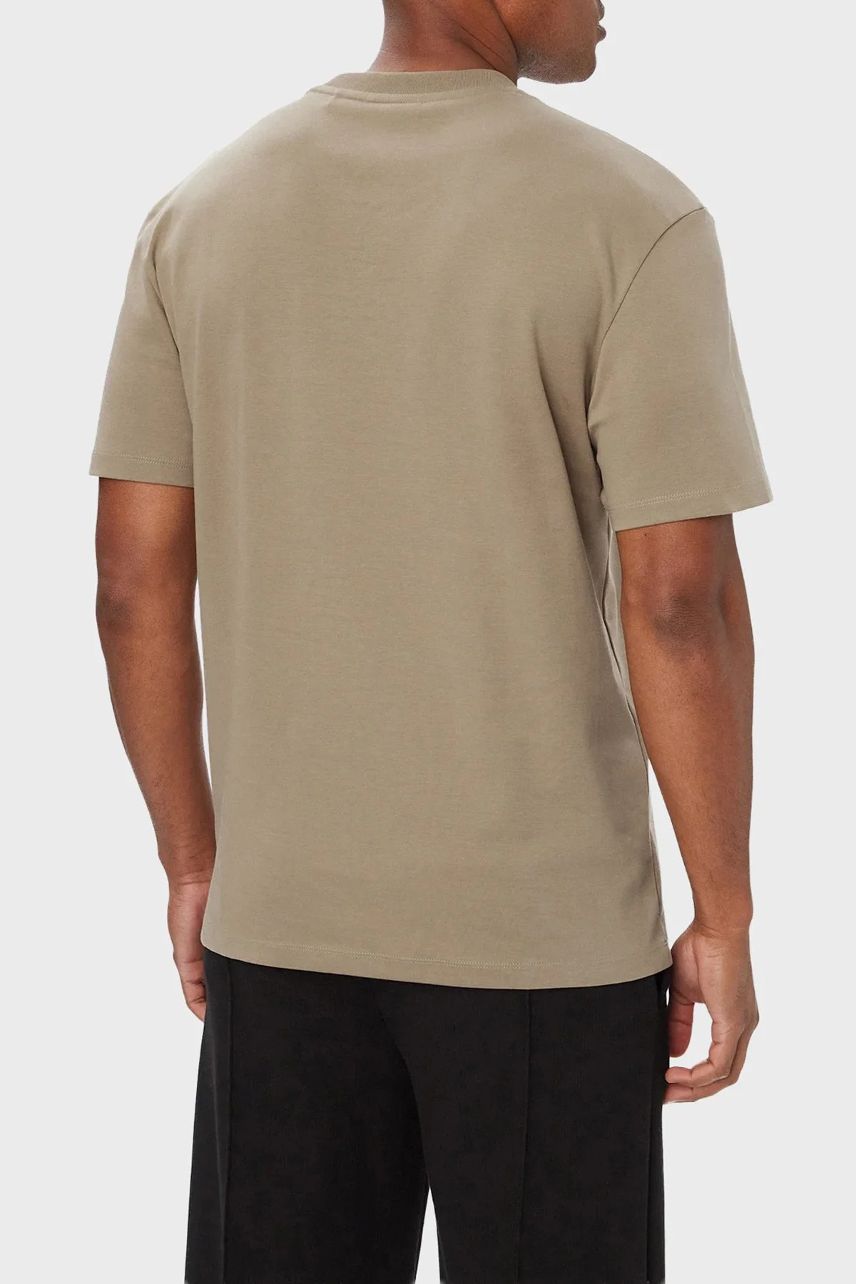 Hugo Logolu Bisiklet Yaka % 100 Pamuk Regular Fit Erkek T Shirt 50505201 928 Bej - 3