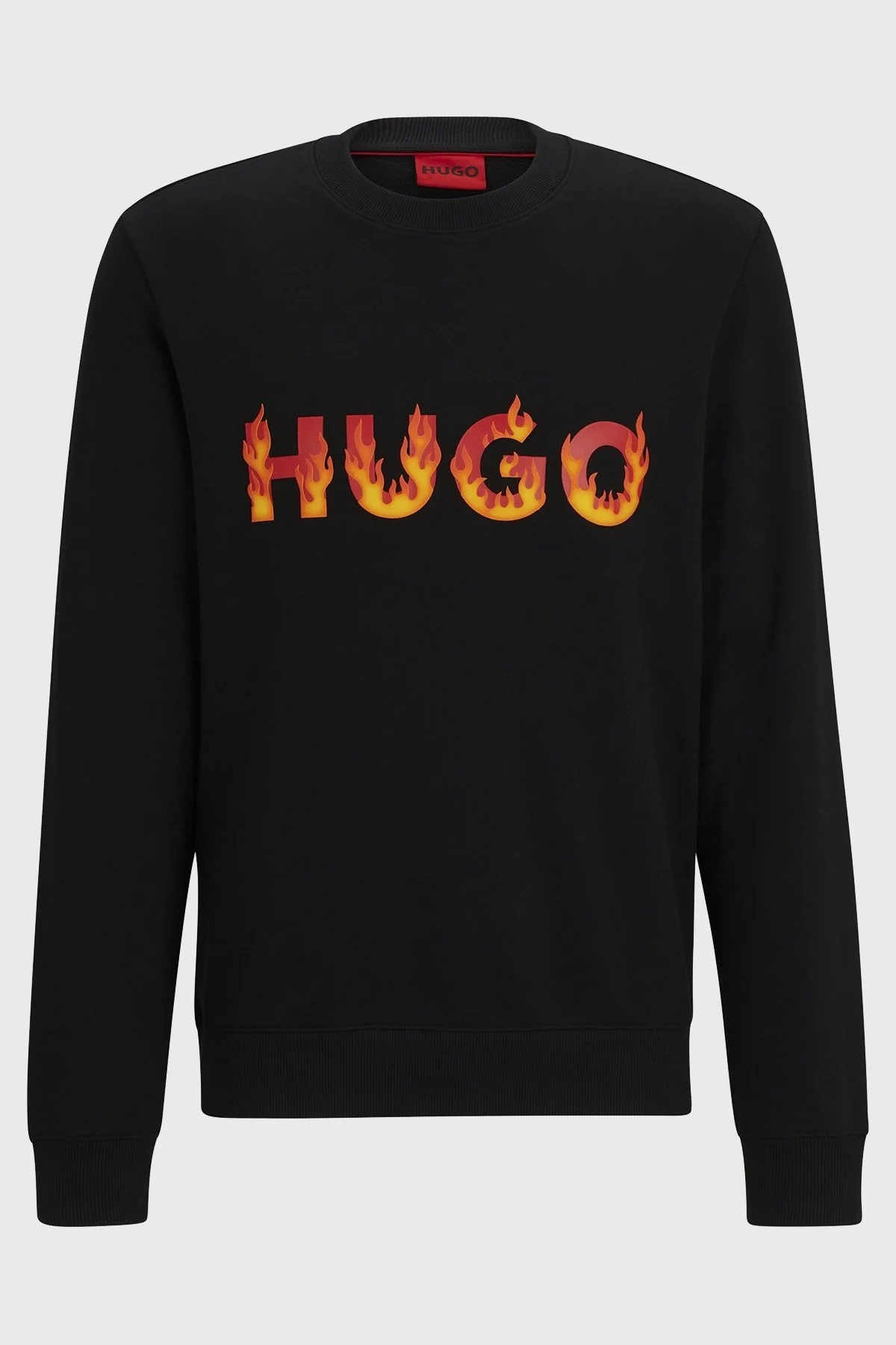 Hugo Logolu Bisiklet Yaka Pamuklu Regular Fit Erkek Sweat 50504813 001 SİYAH - 6