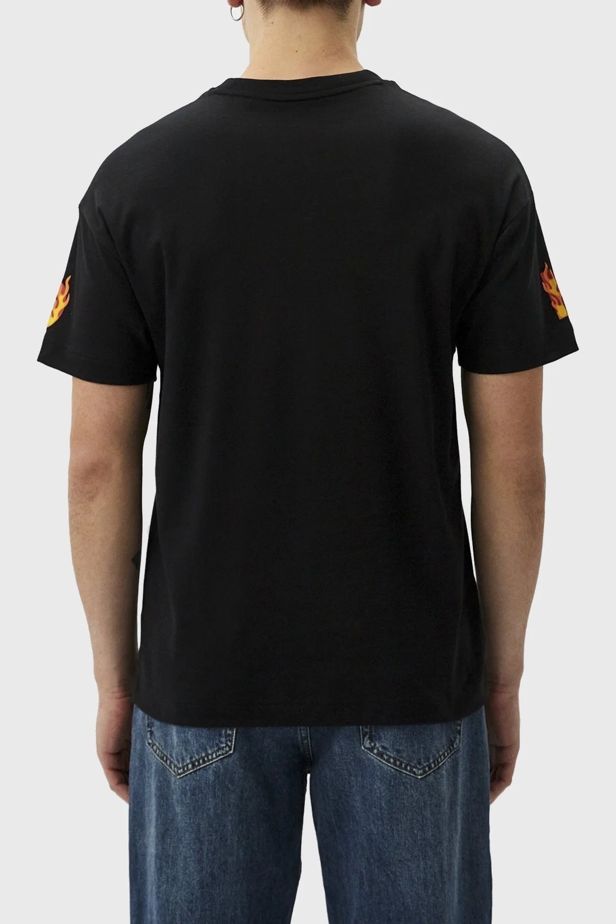 Hugo Logolu Bisiklet Yaka Regular Fit Pamuklu Erkek T Shirt 50510473 001 SİYAH - 3