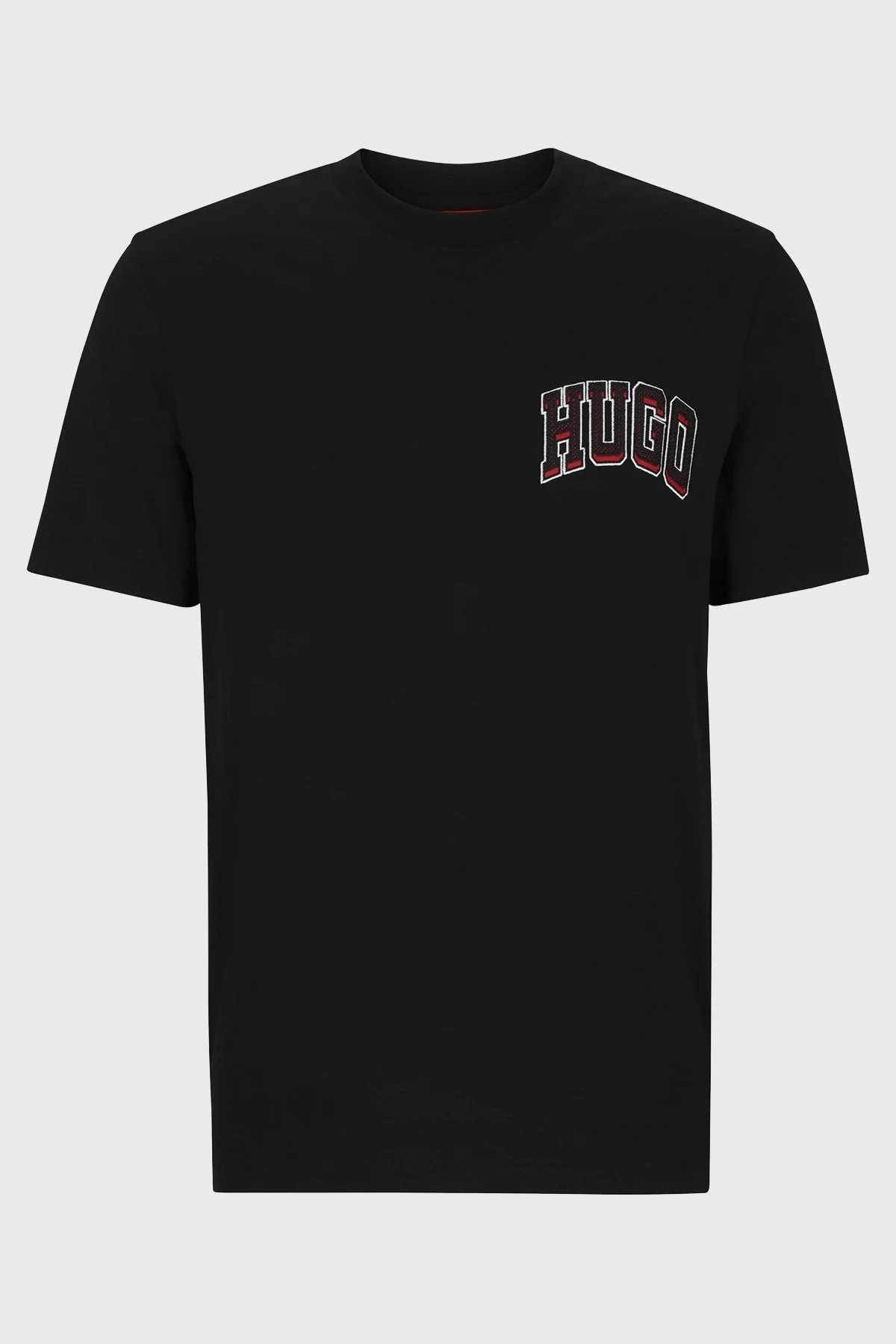 Hugo Logolu Bisiklet Yaka Regular Fit Pamuklu Erkek T Shirt 50515067 001 SİYAH - 4