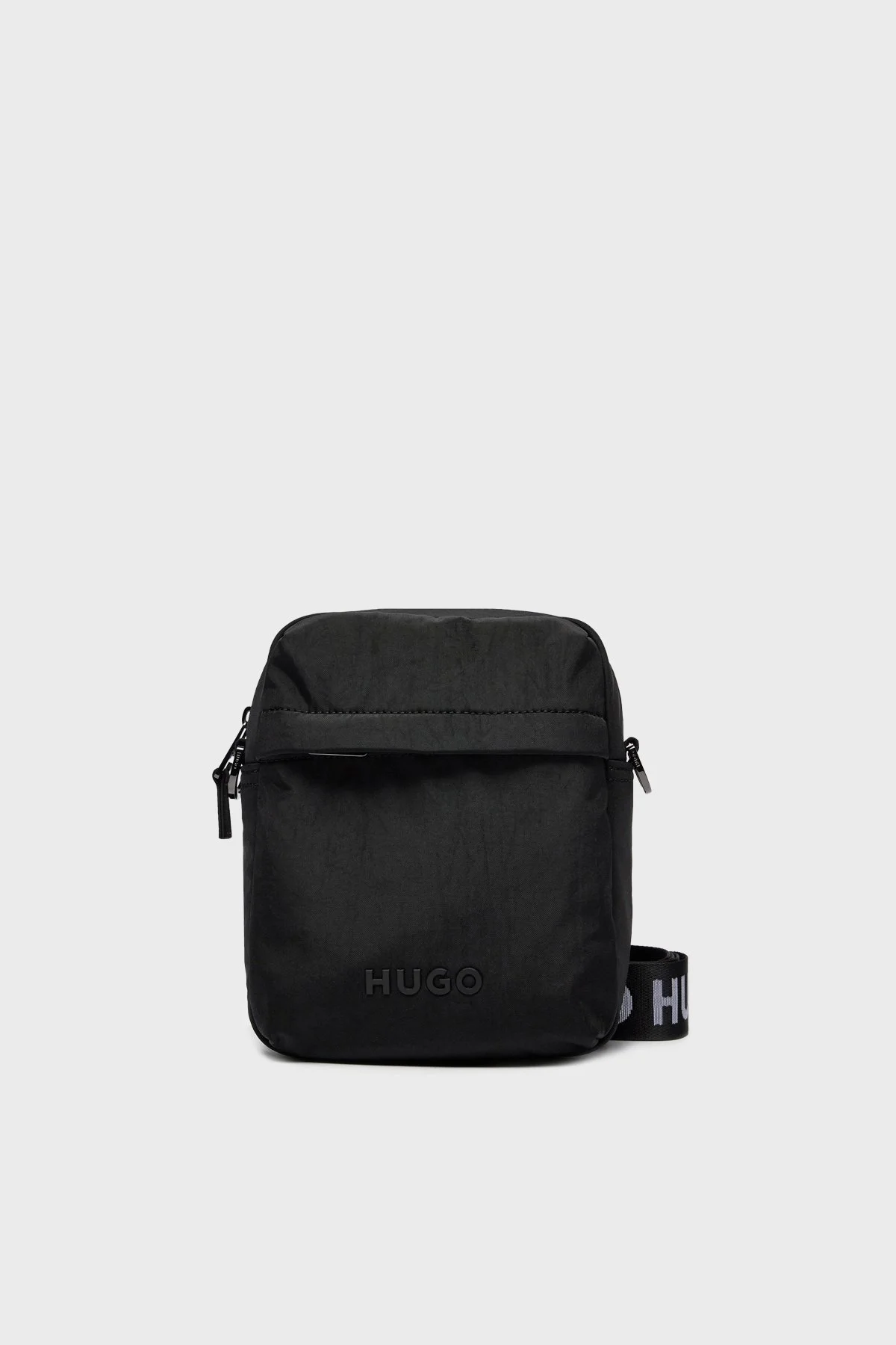 Hugo Logolu Çıkarılabilir Askılı Fermuarlı Erkek Çanta 50516553 001 SİYAH - 1