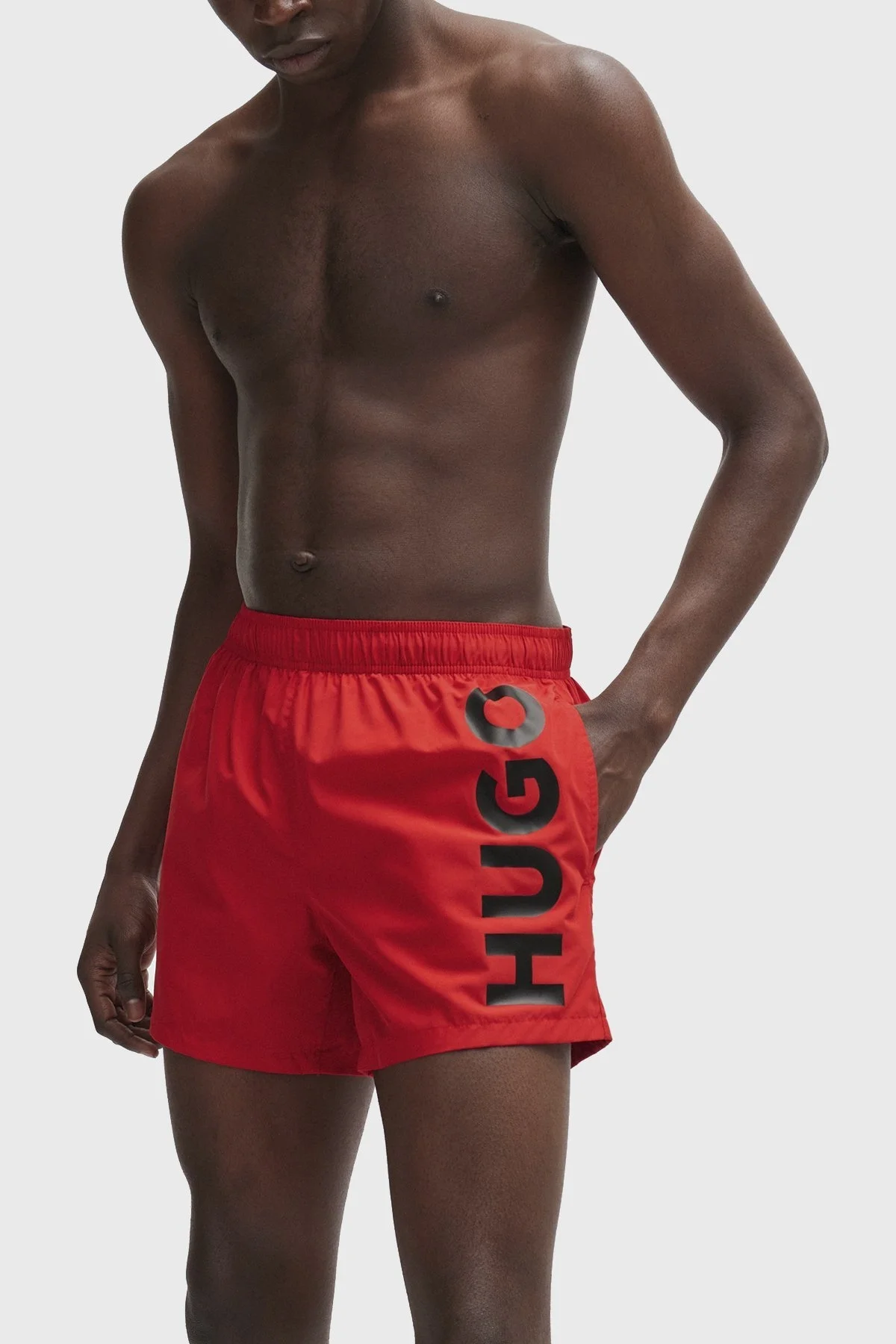 Hugo Logolu Deniz Şortu Cepli Erkek Mayo Short 50513979 693 KIRMIZI - 2