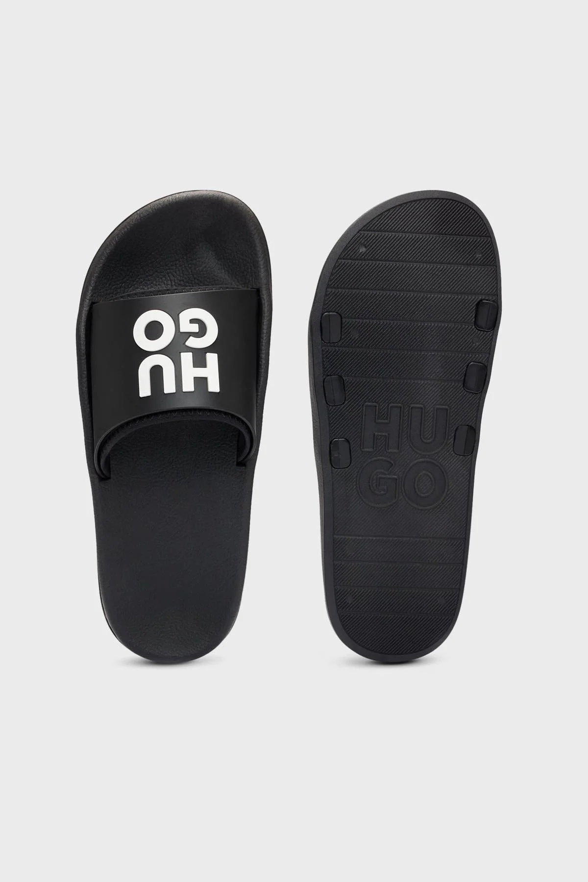 Hugo Logolu Düz Erkek Terlik 50497864 002 SİYAH - 4
