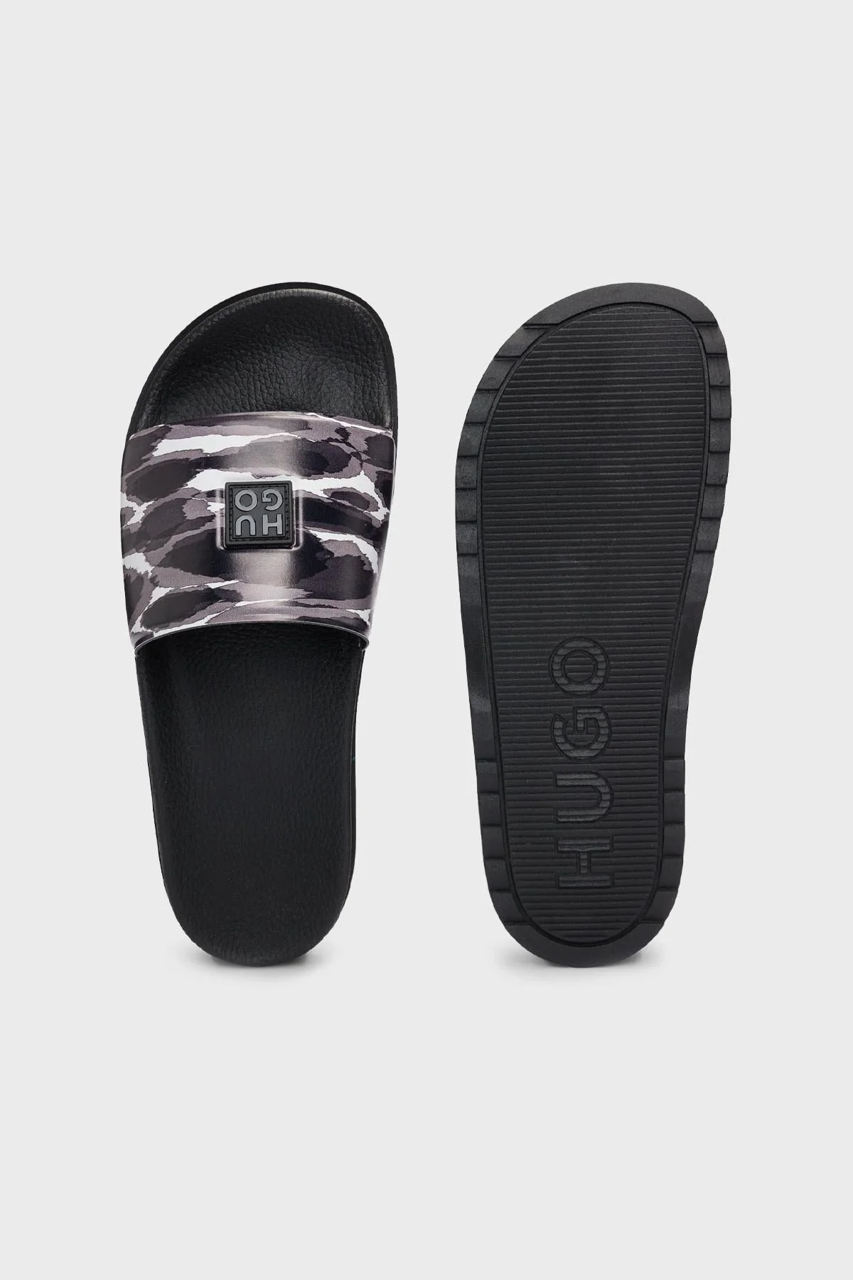 Hugo Logolu Düz Erkek Terlik 50517301 961 SİYAH - 9