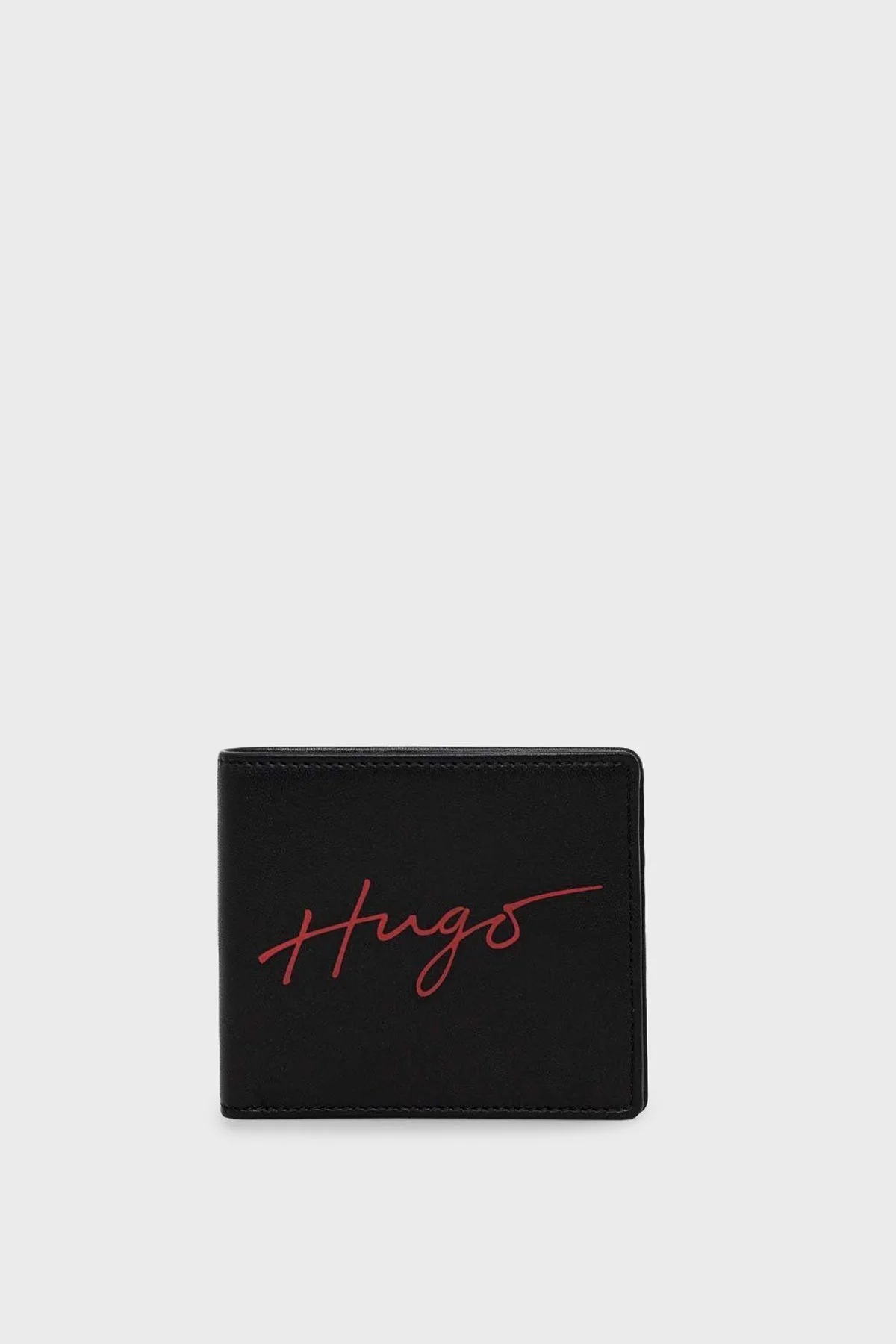 Hugo Logolu Hakiki Deri Erkek Cüzdan 50486967 001 SİYAH - 1