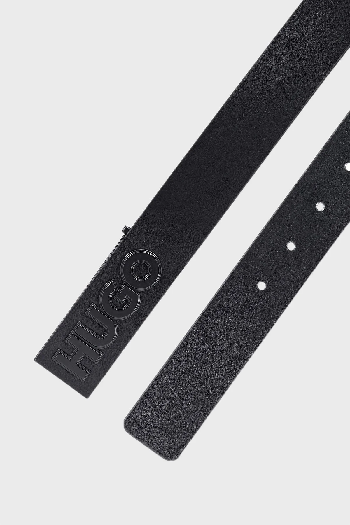 Hugo Logolu Hakiki Deri Erkek Kemer 50470644 001 SİYAH - 2