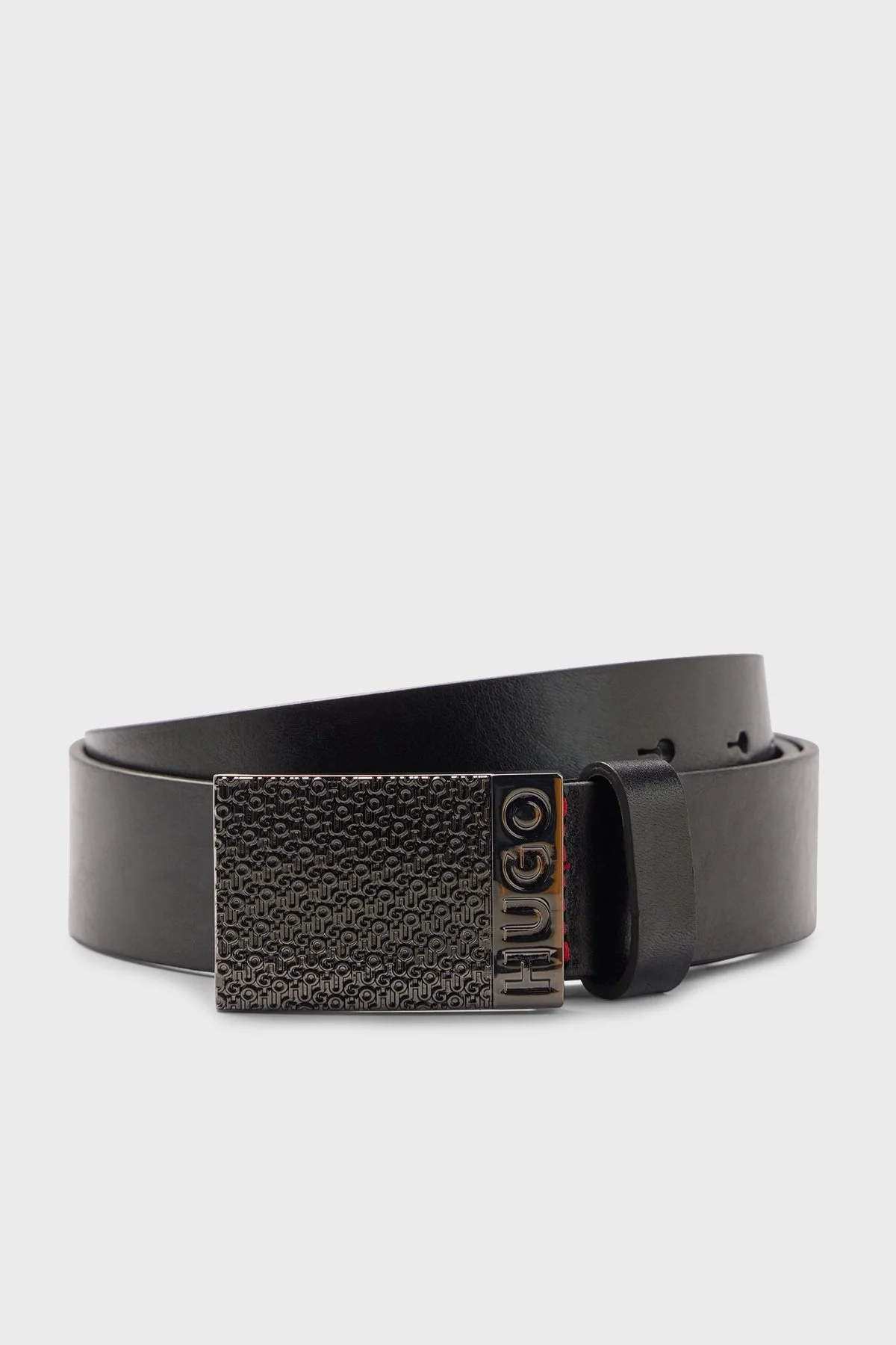 Hugo Logolu Hakiki Deri Erkek Kemer 50480847 001 SİYAH - 1