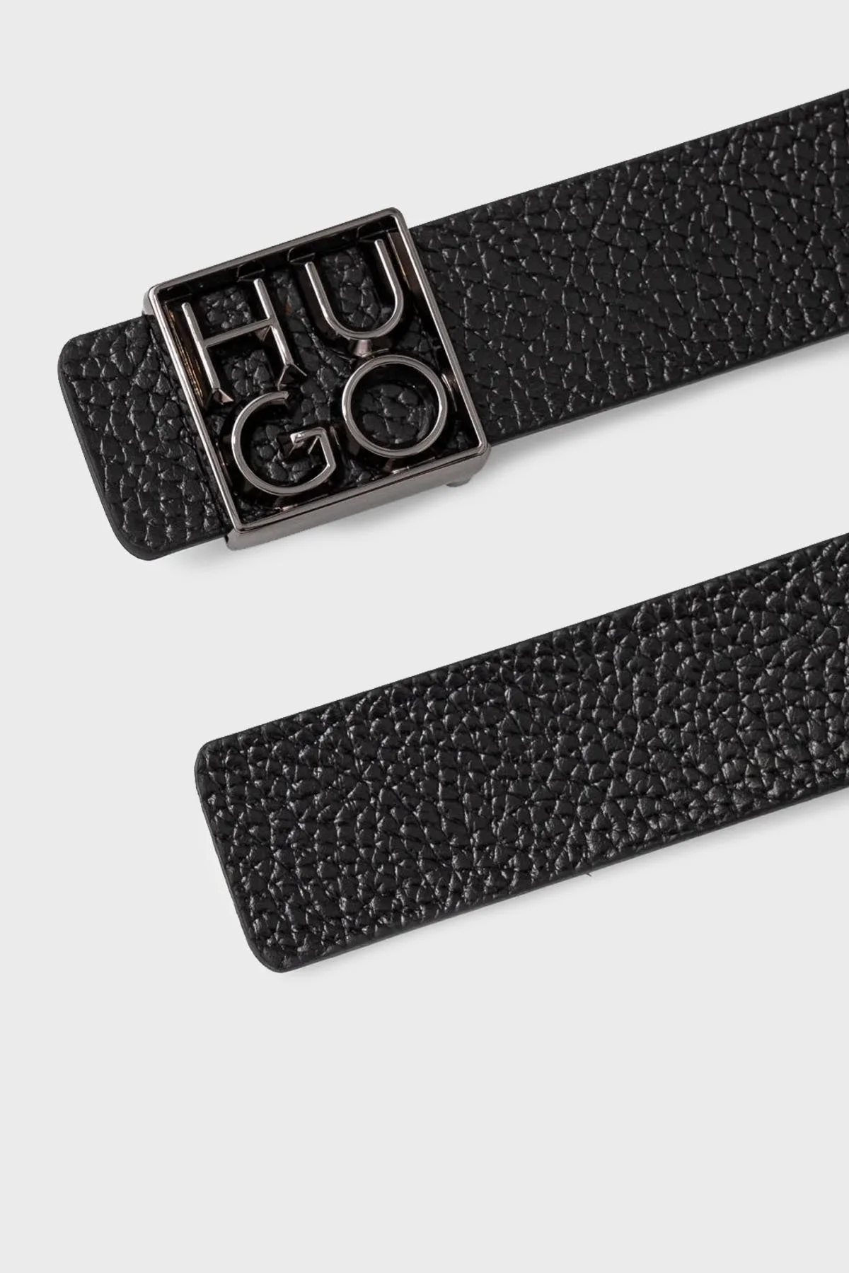 Hugo Logolu Hakiki Deri Erkek Kemer 50529643 001 SİYAH - 2