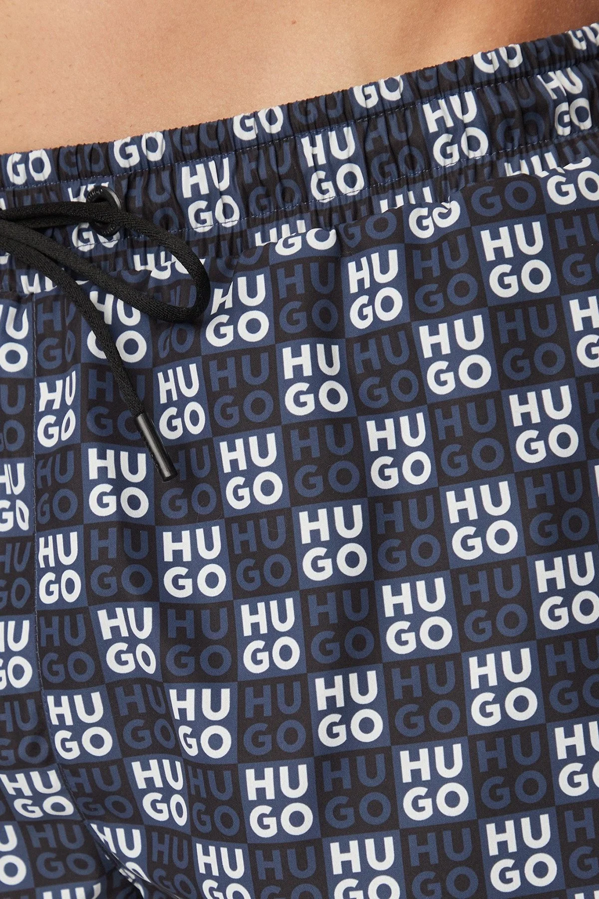 Hugo Logolu Hızlı Kuruyan Erkek Deniz Şortu 50556792 411 LACİVERT - 4