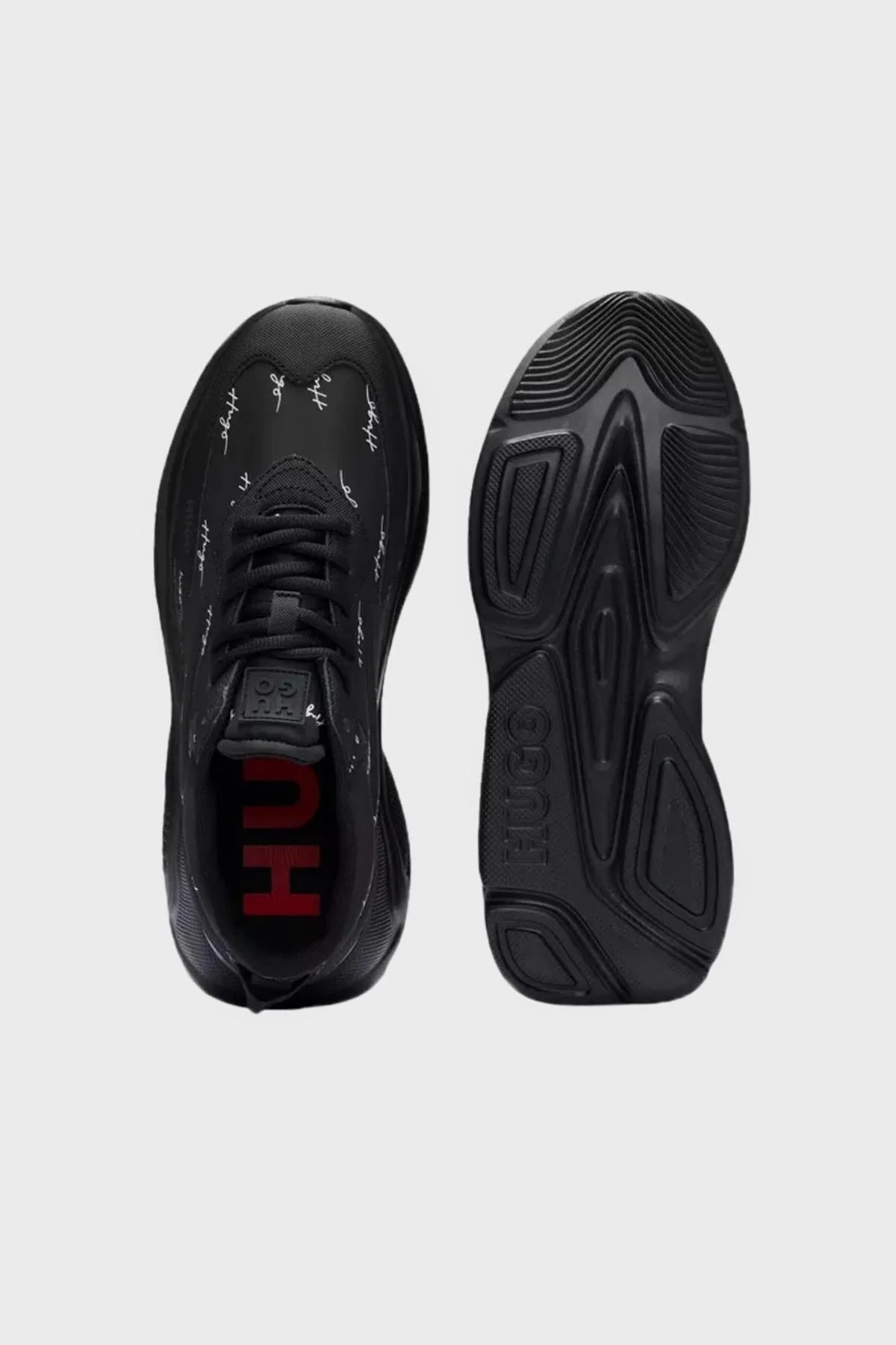 Hugo Logolu Kalın Tabanlı Sneaker Erkek Ayakkabı 50492889 001 SİYAH - 4