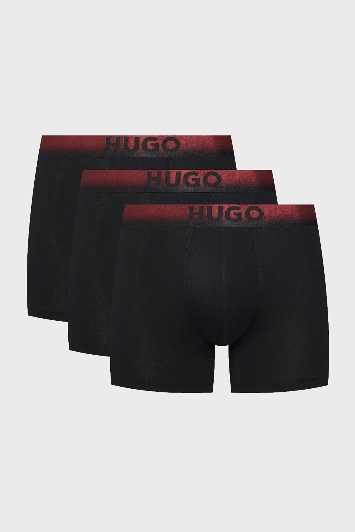 Hugo Logolu Pamuklu 3 Pack Erkek Boxer 50556563 963 SİYAH - 1