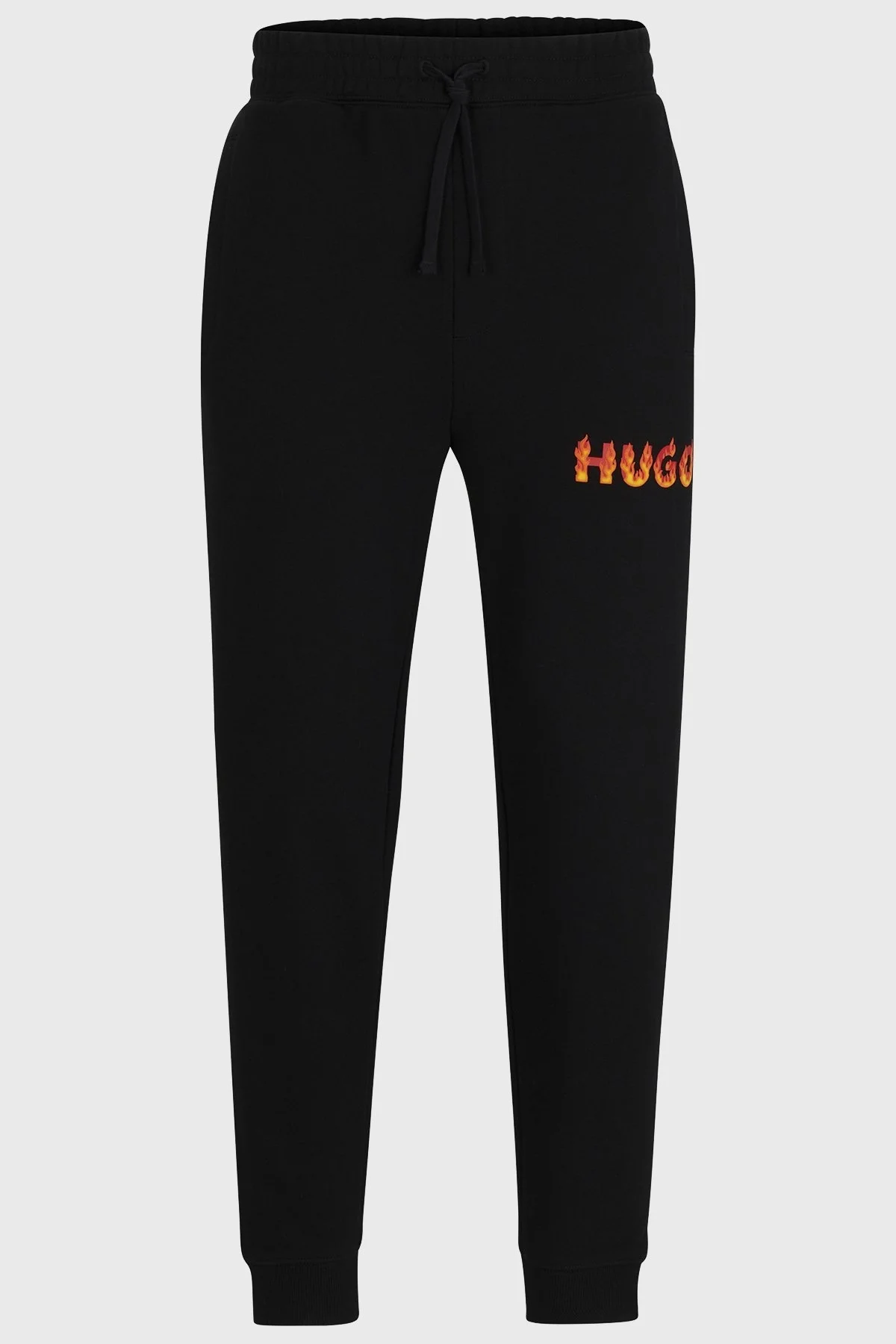 Hugo Logolu Pamuklu Belden Bağlamalı Regular Fit Erkek Pantolon 50504788 001 SİYAH - 5