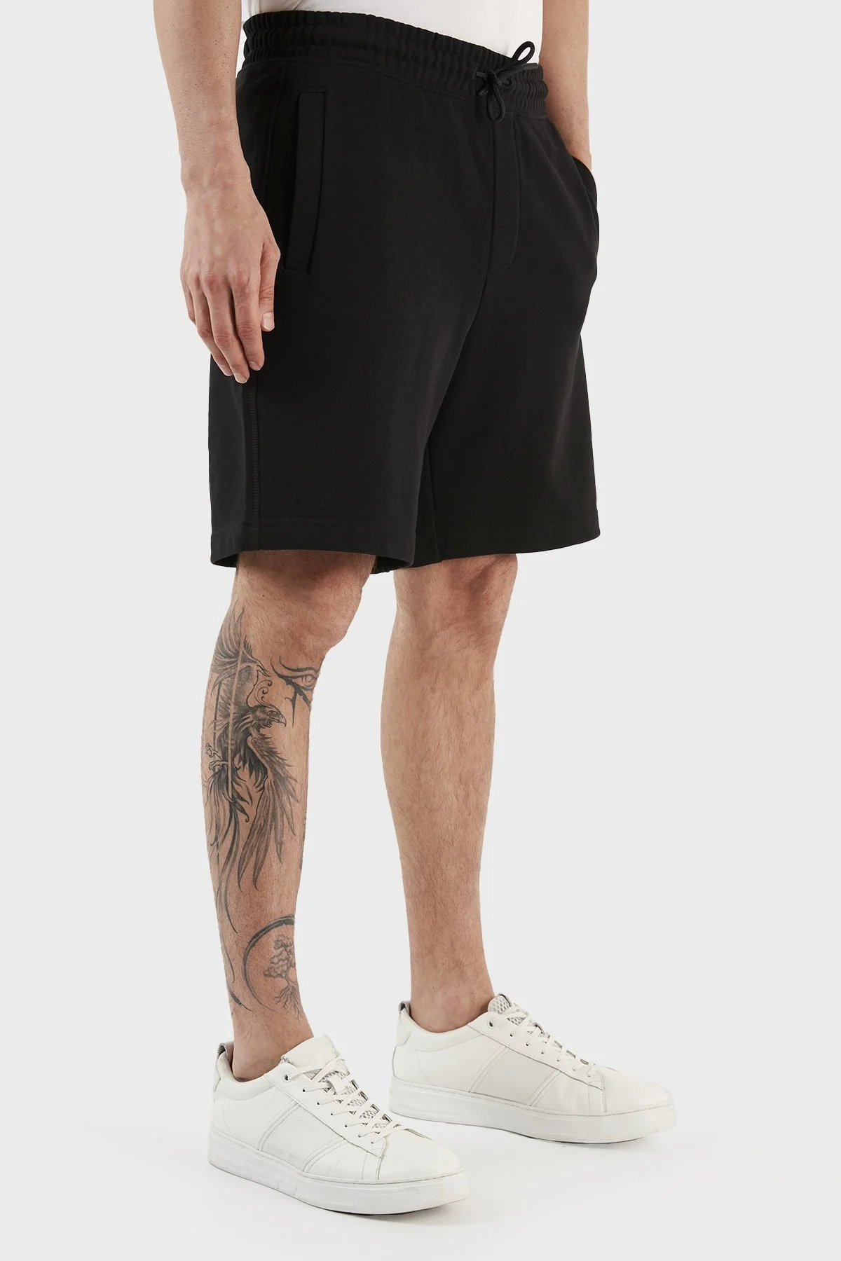 Hugo Logolu Pamuklu Belden Bağlamalı Relaxed Fit Cepli Erkek Short 50486438 001 SİYAH - 4