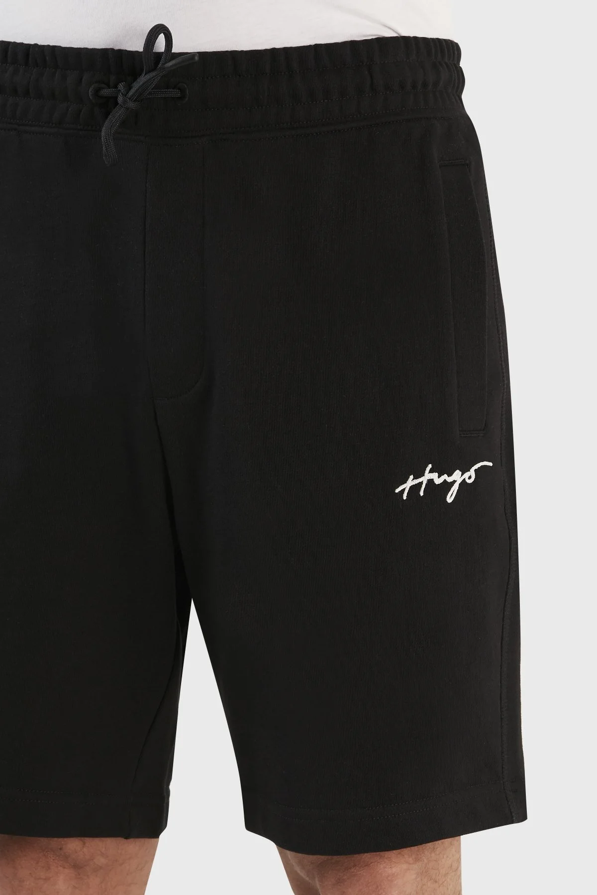 Hugo Logolu Pamuklu Belden Bağlamalı Relaxed Fit Cepli Erkek Short 50486438 001 SİYAH - 5