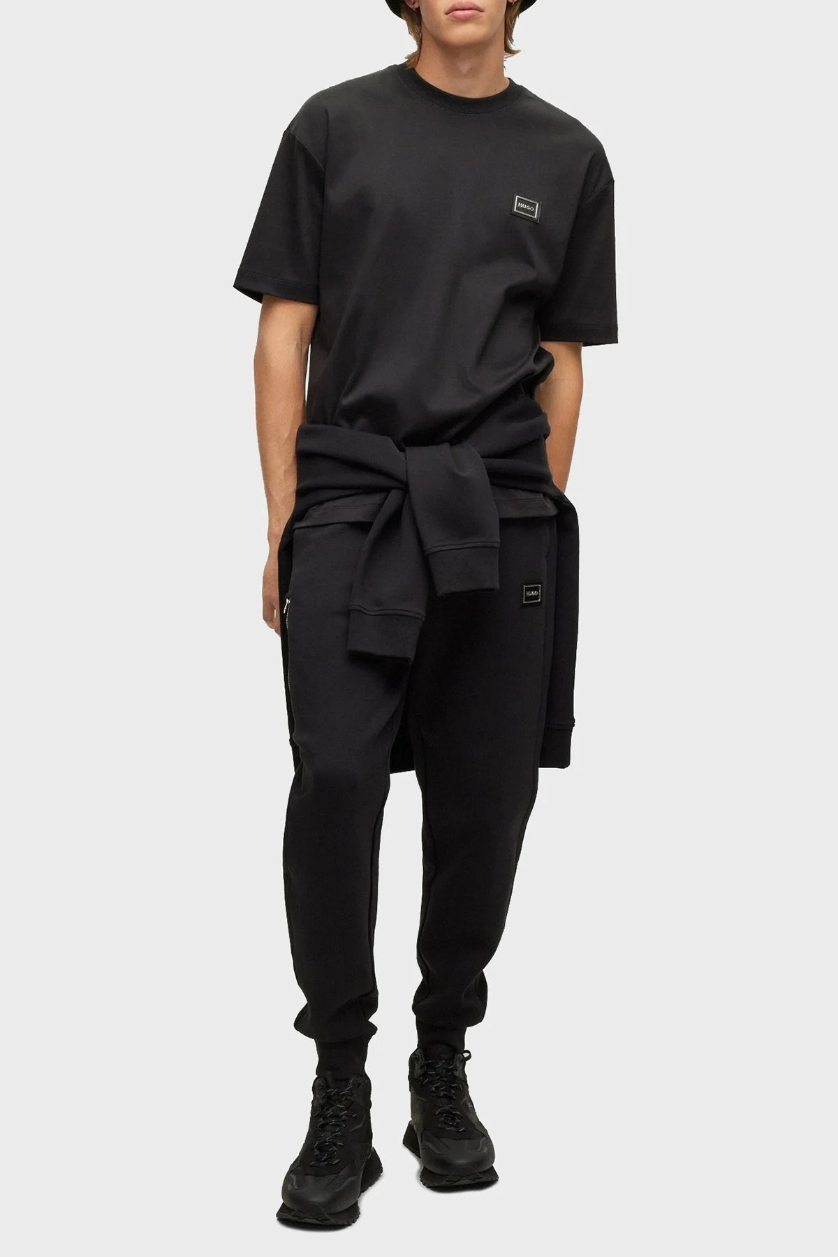 Hugo Logolu Pamuklu Cepli Spor Erkek Pantolon 50482931 001 SİYAH - 1