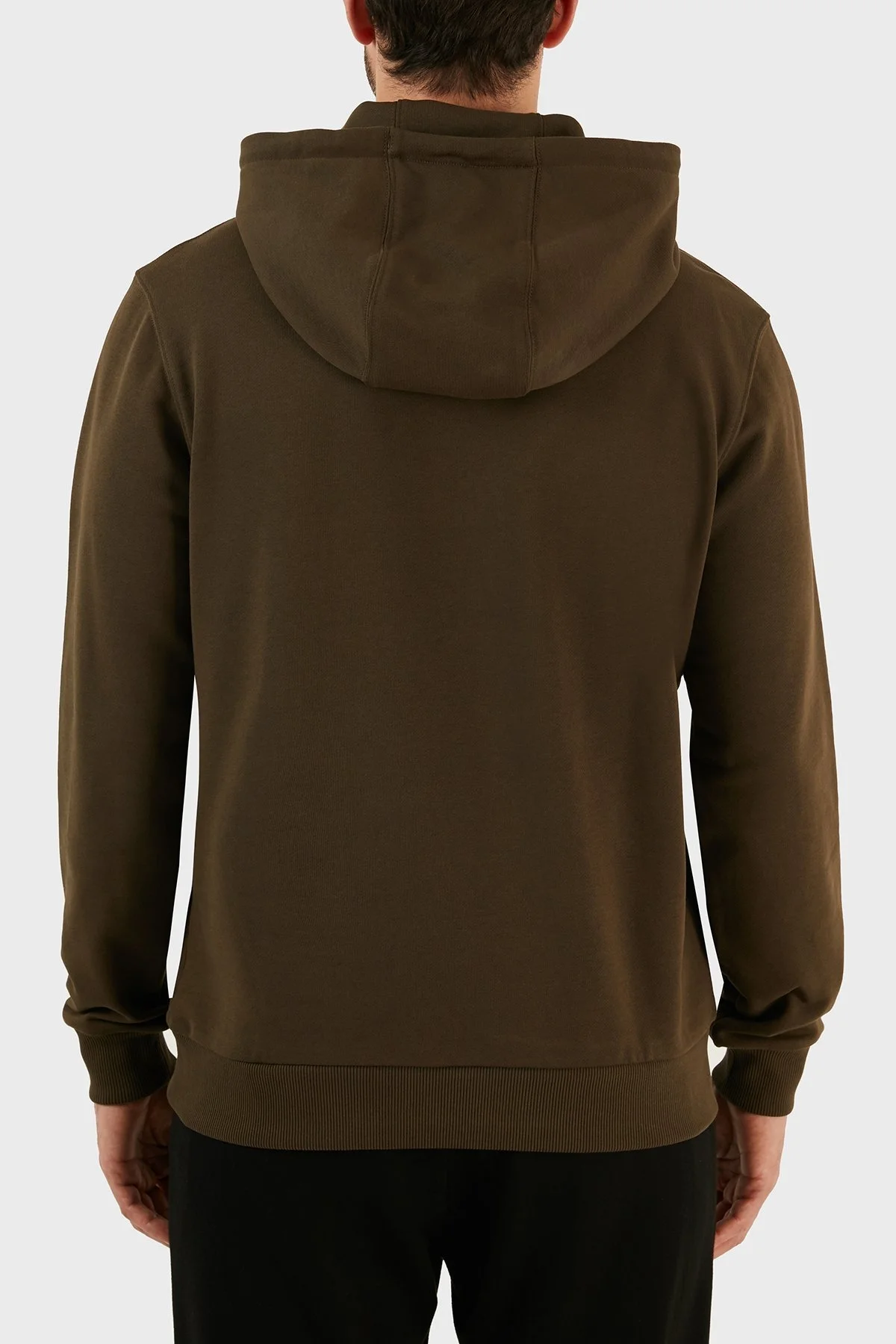 Hugo Logolu Pamuklu Kapüşonlu Kanguru Cepli Relaxed Fit Erkek Sweat 50481327 303 HAKİ - 6