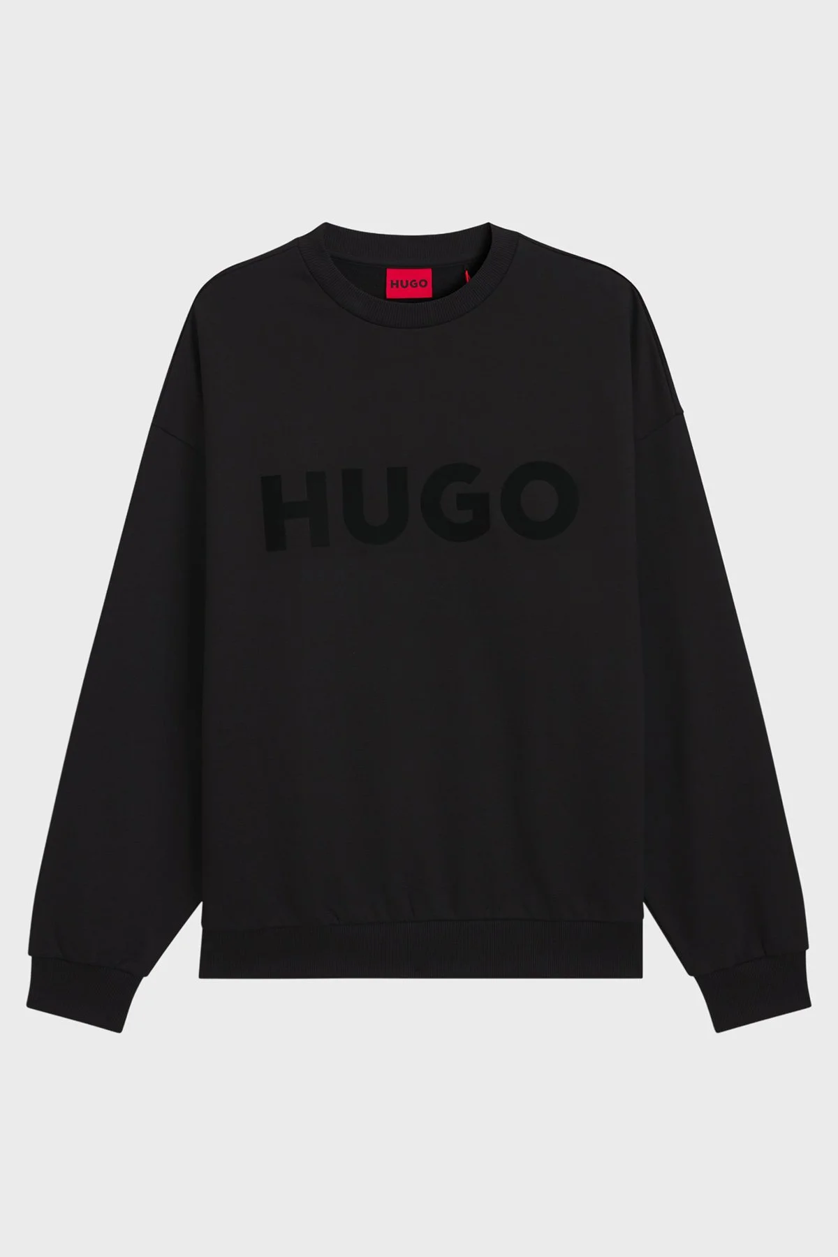 Hugo Logolu Pamuklu Regular Fit Bisiklet Yaka Erkek Sweat 50538778 001 SİYAH - 5