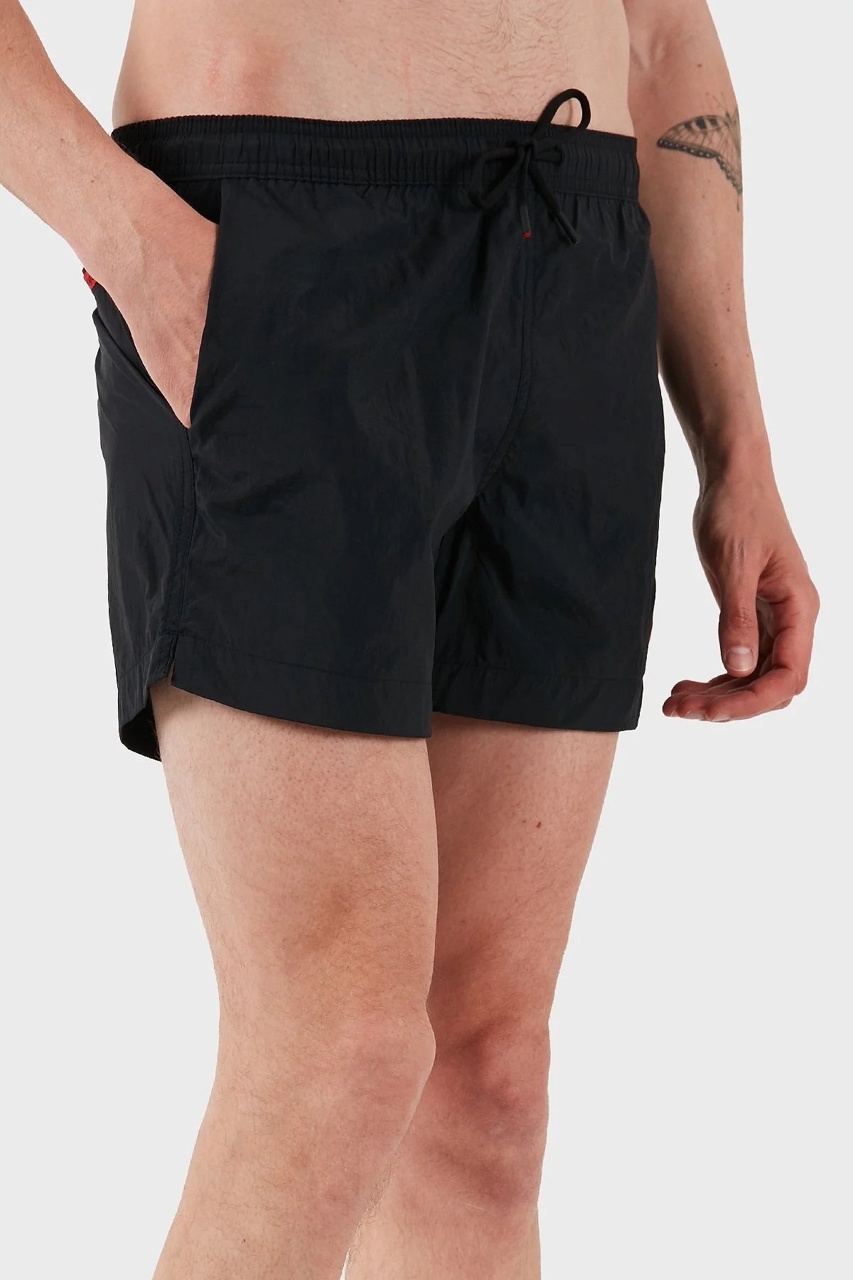 Hugo Logolu Regular Fit Astarlı Erkek Mayo Short 50493450 001 SİYAH - 3