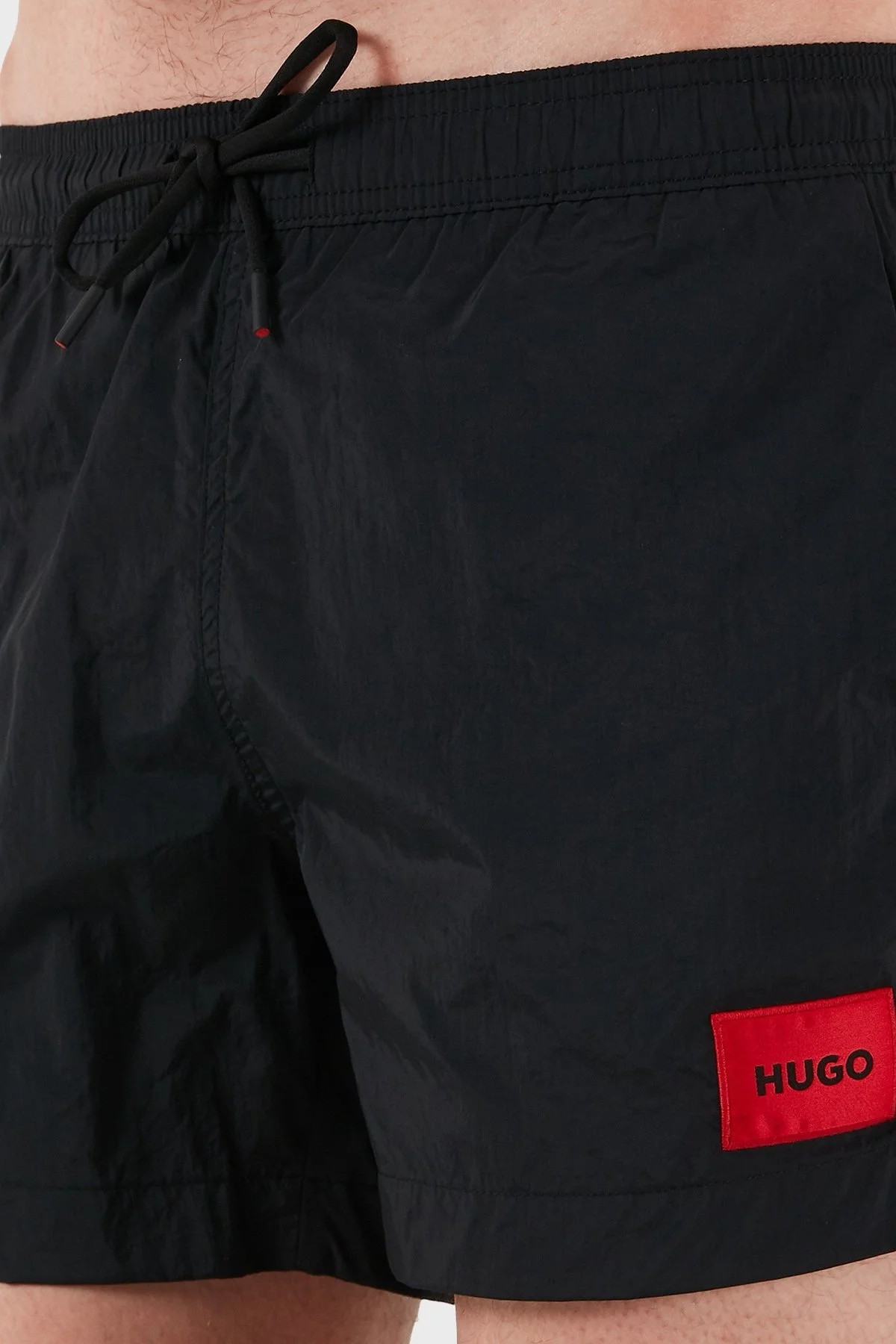 Hugo Logolu Regular Fit Astarlı Erkek Mayo Short 50493450 001 SİYAH - 5