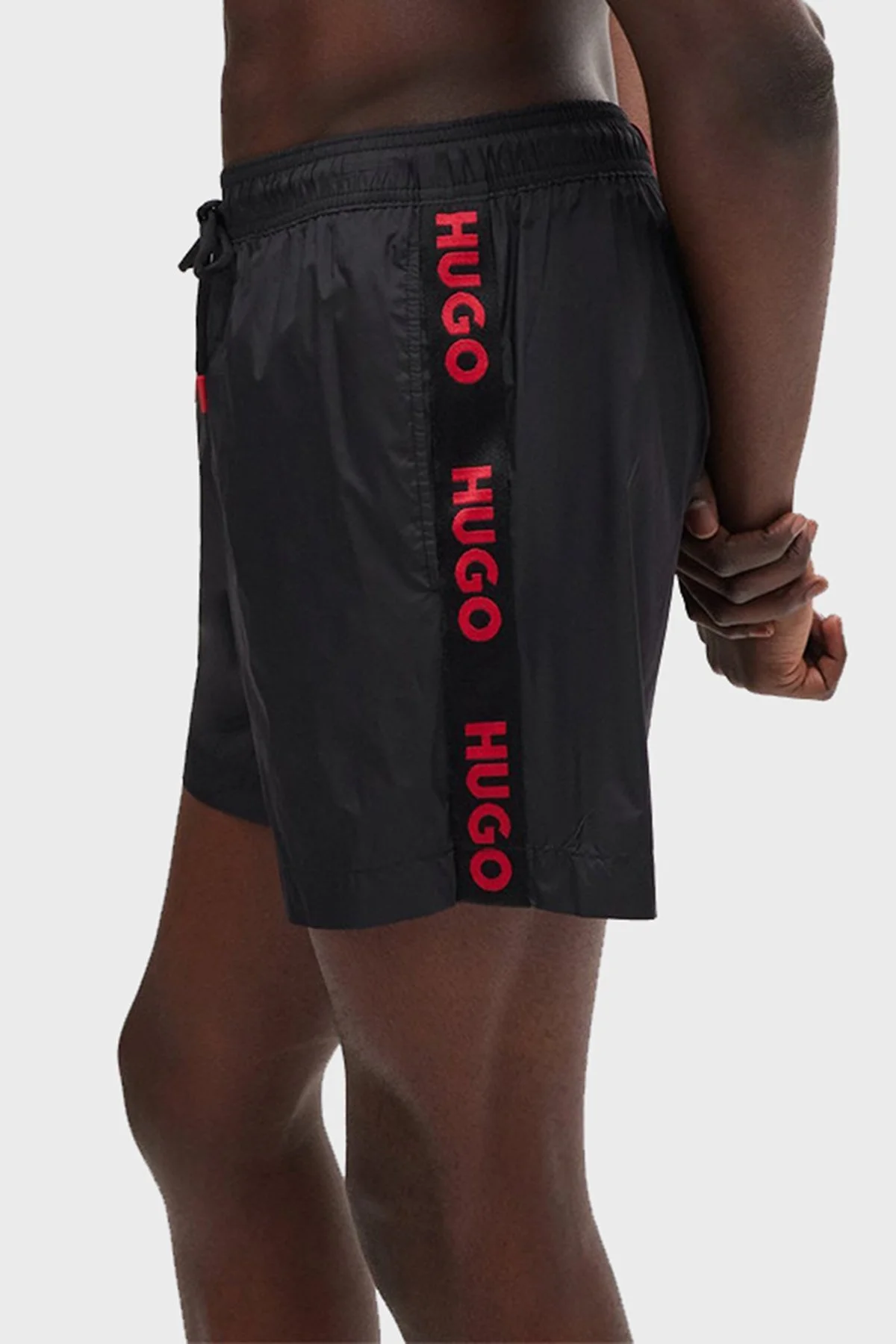 Hugo Logolu Regular Fit Belden Bağlamalı Cepli Erkek Mayo Short 50500973 001 SİYAH - 5