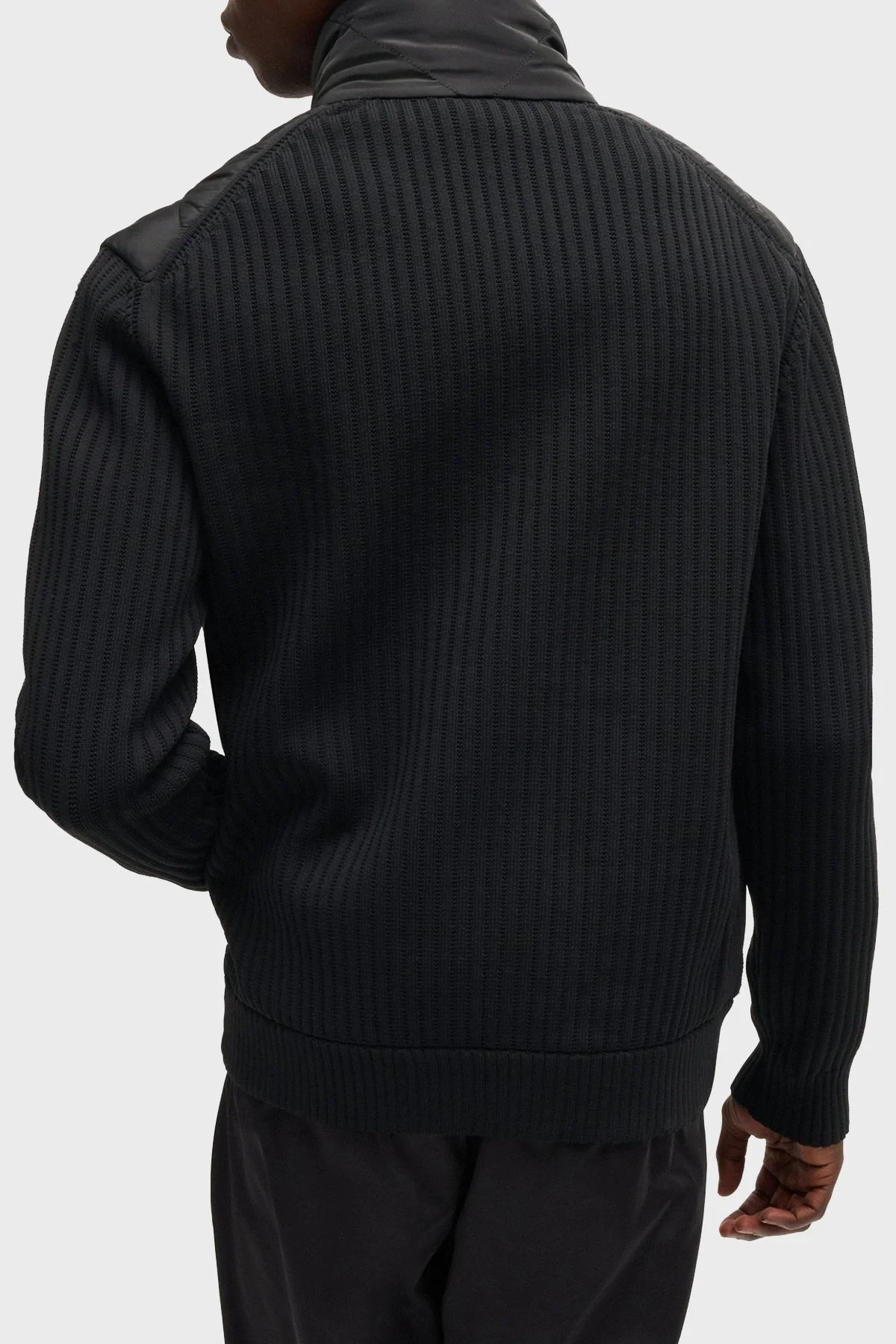 Hugo Logolu Regular Fit Dik Yaka Fermuarlı Erkek Ceket 50524549 001 SİYAH - 2