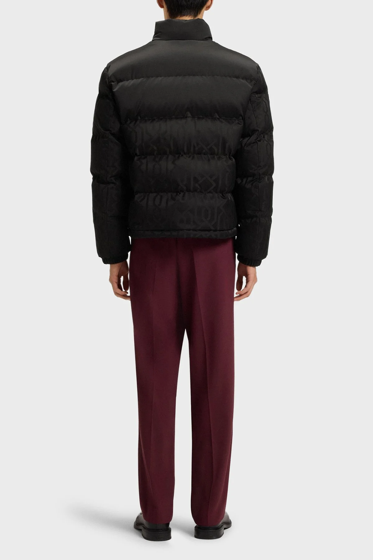 Hugo Logolu Regular Fit Dik Yaka Su İtici Şişme Erkek Mont 50549096 001 SİYAH - 2