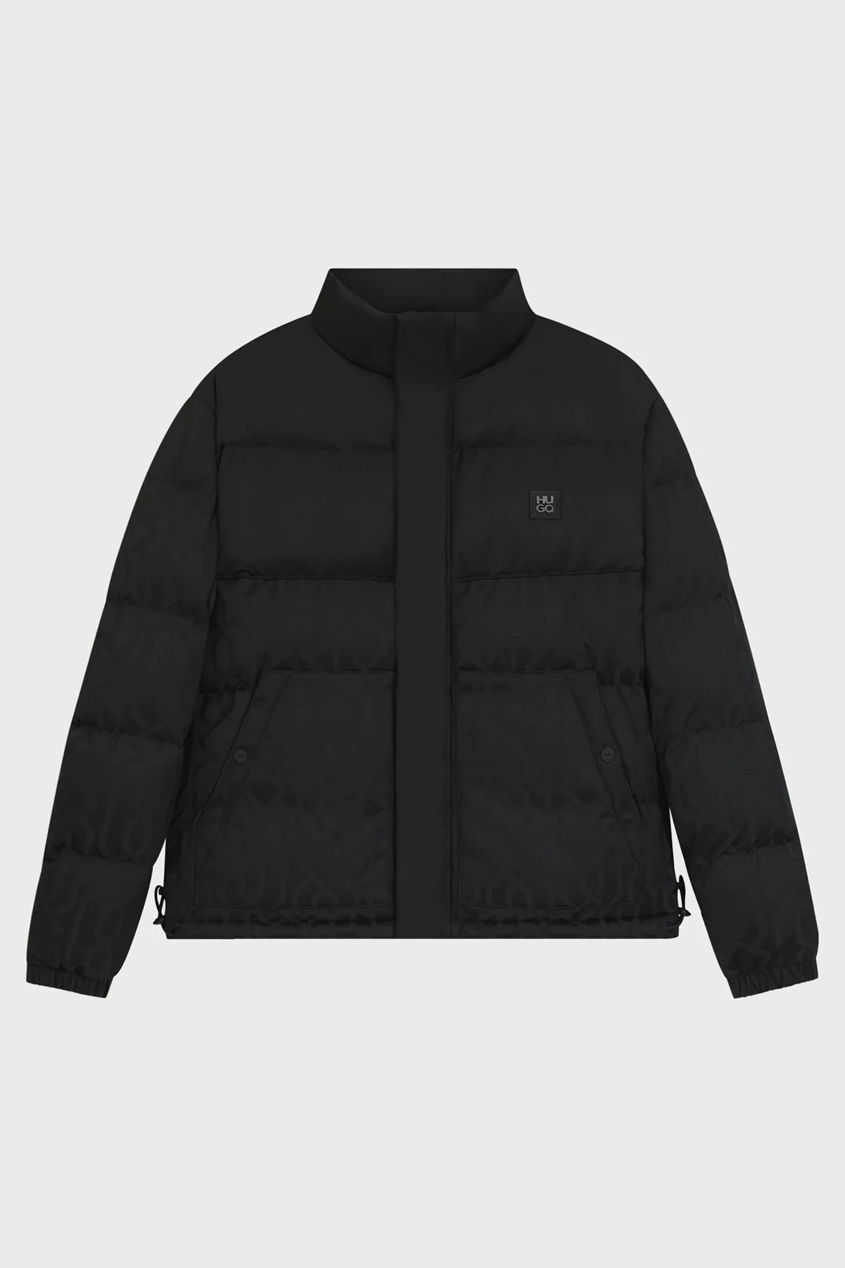 Hugo Logolu Regular Fit Dik Yaka Su İtici Şişme Erkek Mont 50549096 001 SİYAH - 5