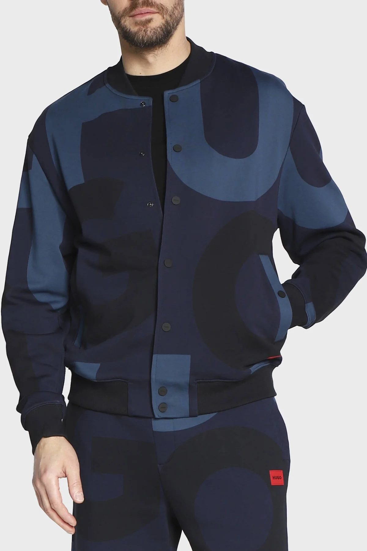 Hugo Logolu Regular Fit Pamuklu Cepli Erkek Sweat 50482787 405 LACİVERT - 1