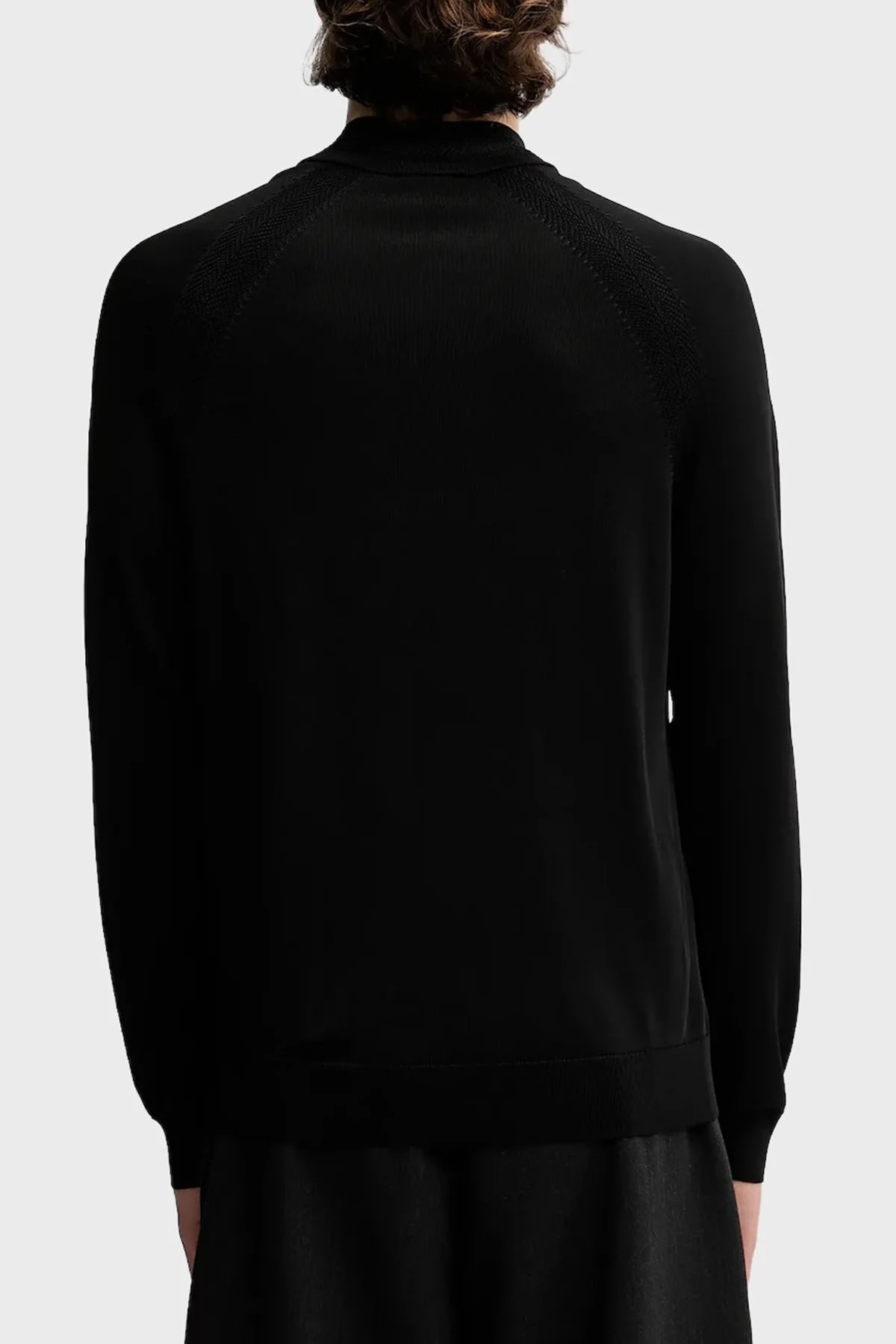 Hugo Logolu Regular Fit Yarım Fermuarlı Dik Yaka Erkek Kazak 50543786 001 SİYAH - 3