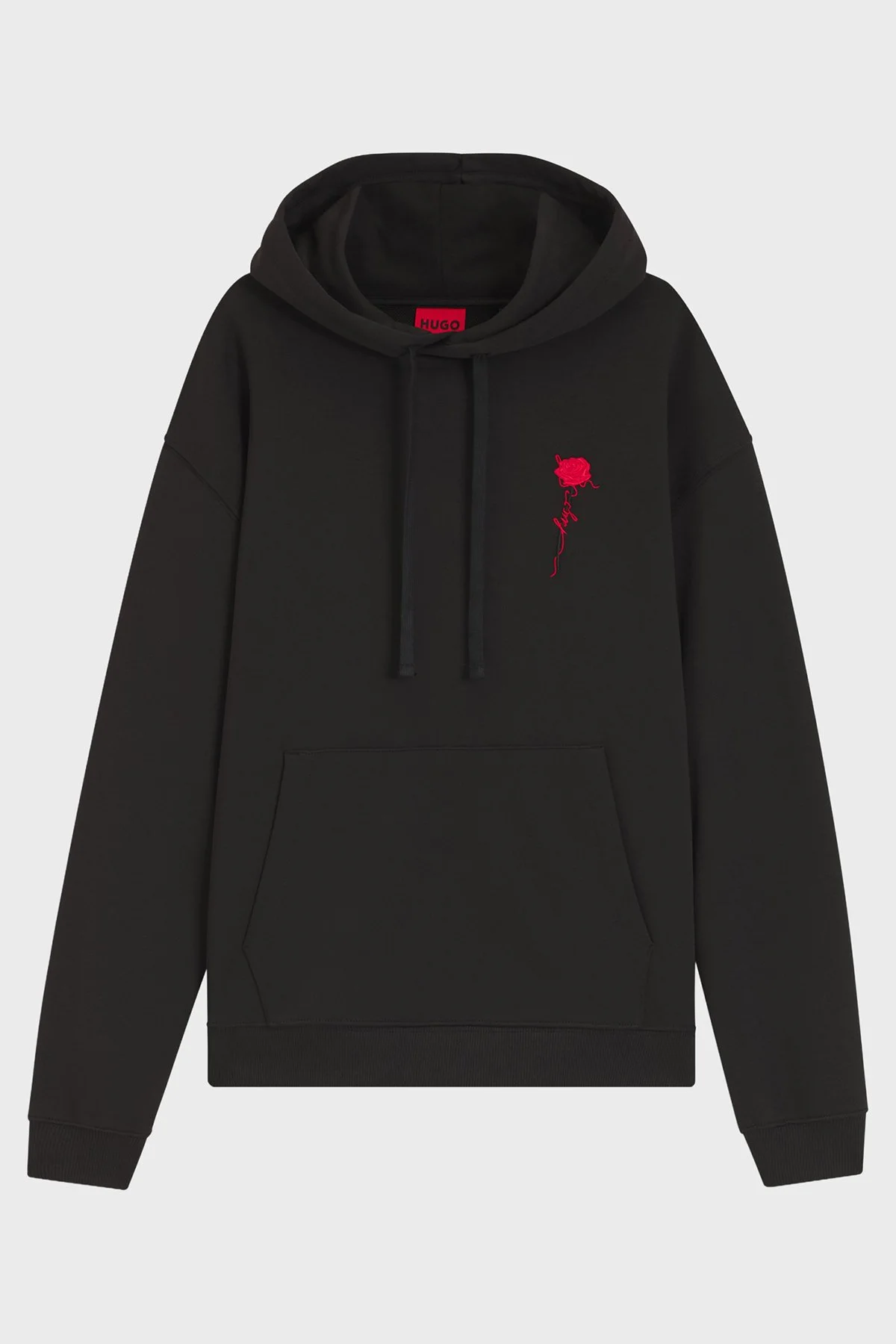 Hugo Logolu Relaxed Fit Kapüşonlu Erkek Sweat 50574451 001 Siyah - 5
