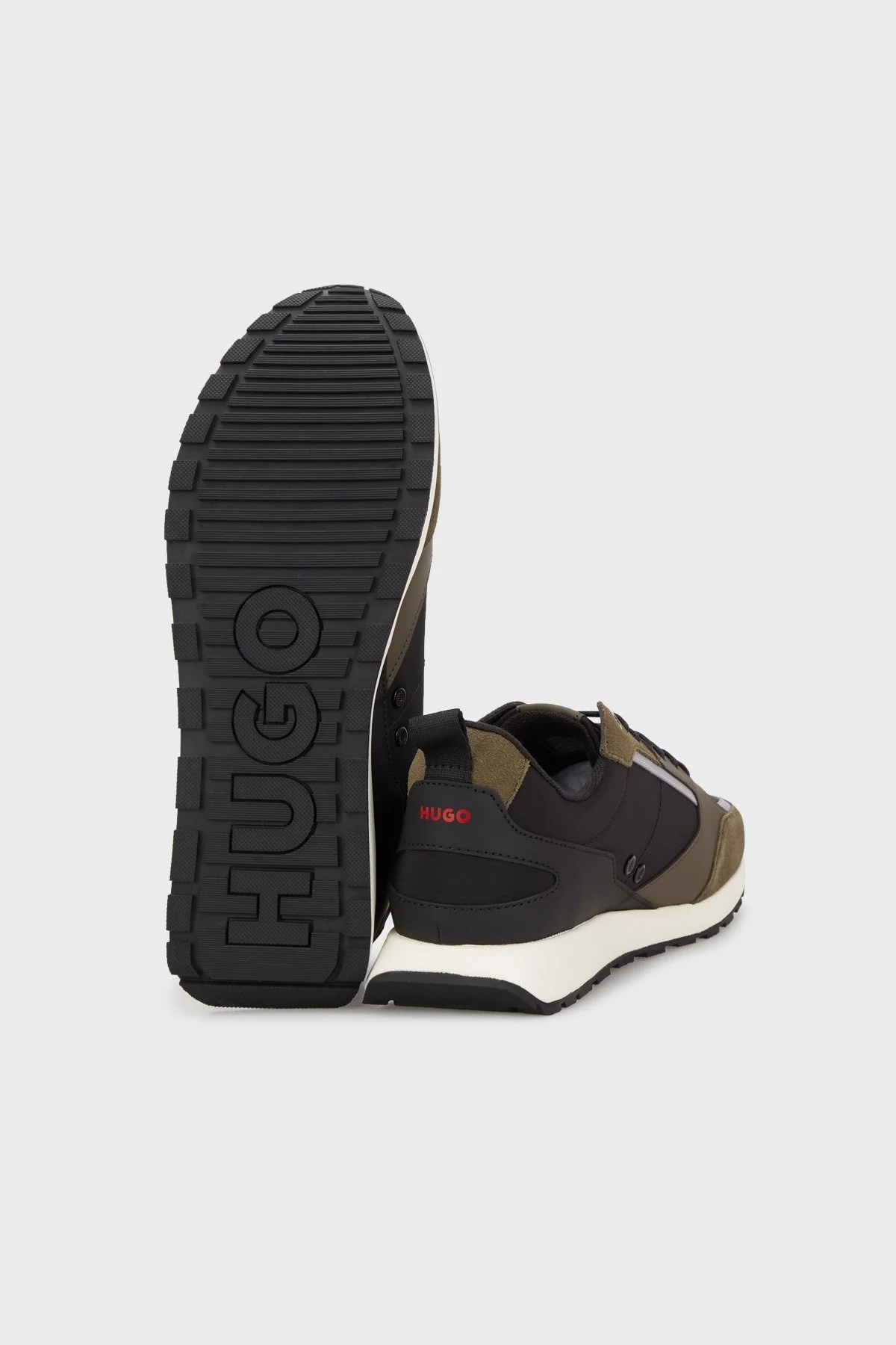 Hugo Logolu Sneaker Erkek Ayakkabı 50471304 343 SİYAH-HAKİ - 4