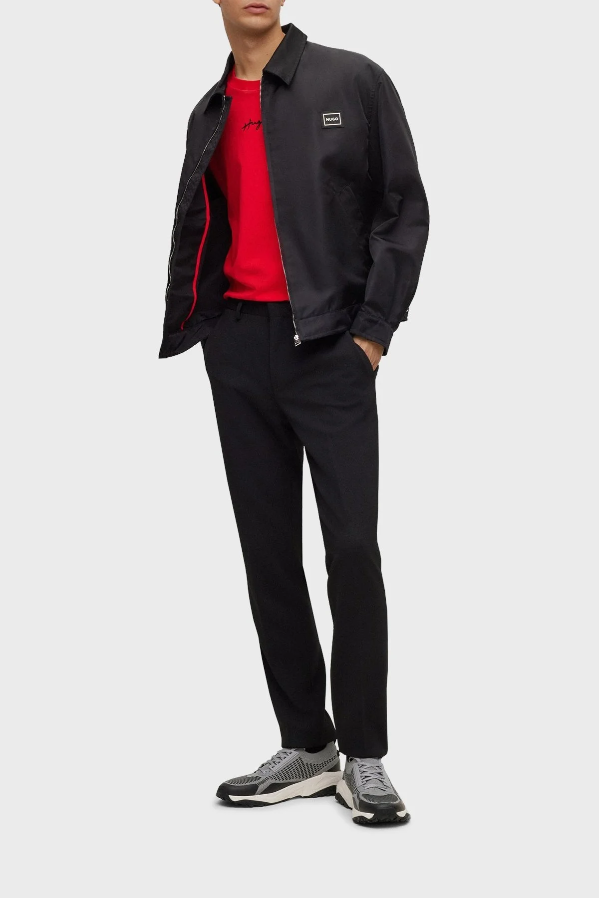 Hugo Logolu Sneaker Erkek Ayakkabı 50493055 063 GRİ-SİYAH - 3