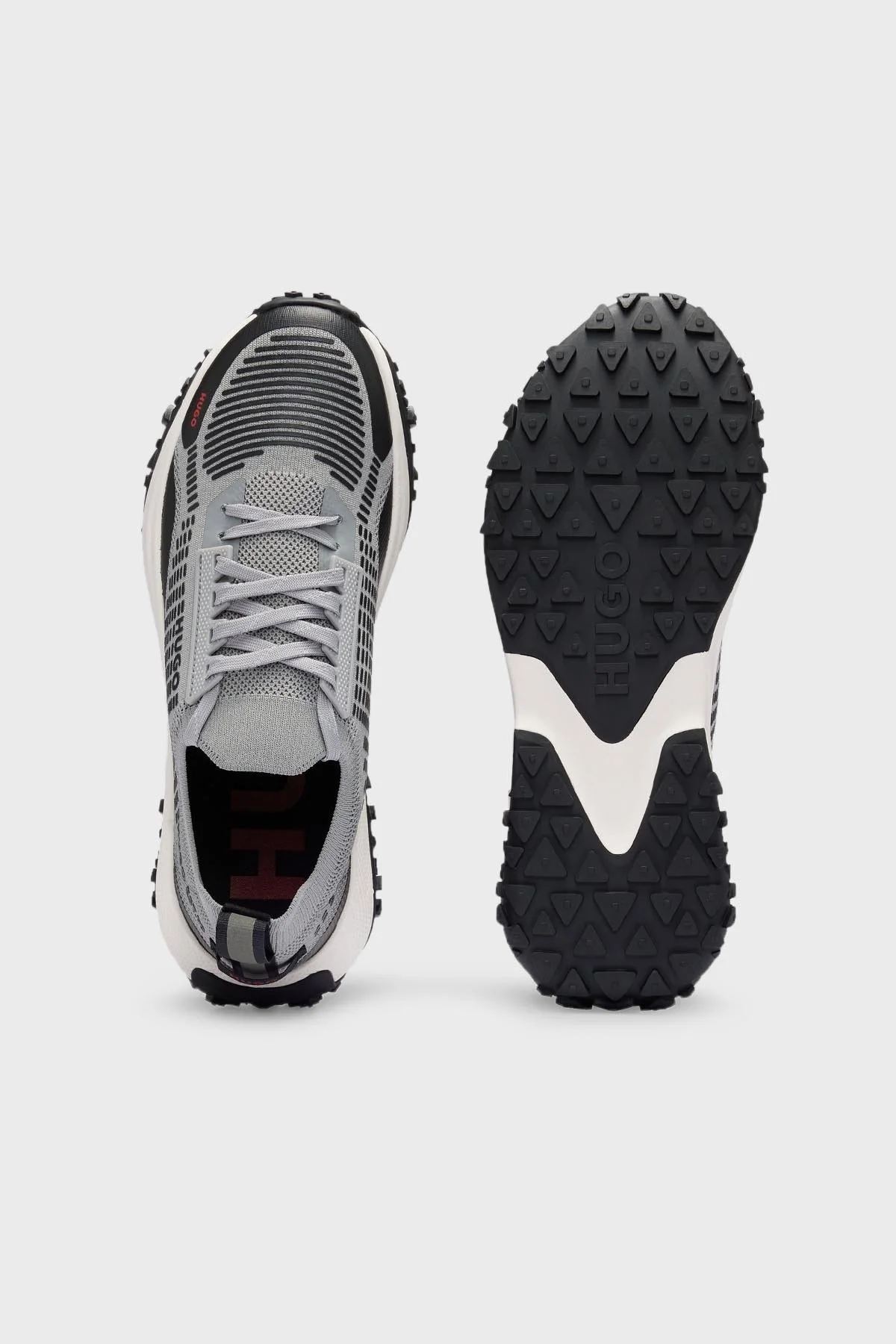 Hugo Logolu Sneaker Erkek Ayakkabı 50493055 063 GRİ-SİYAH - 4