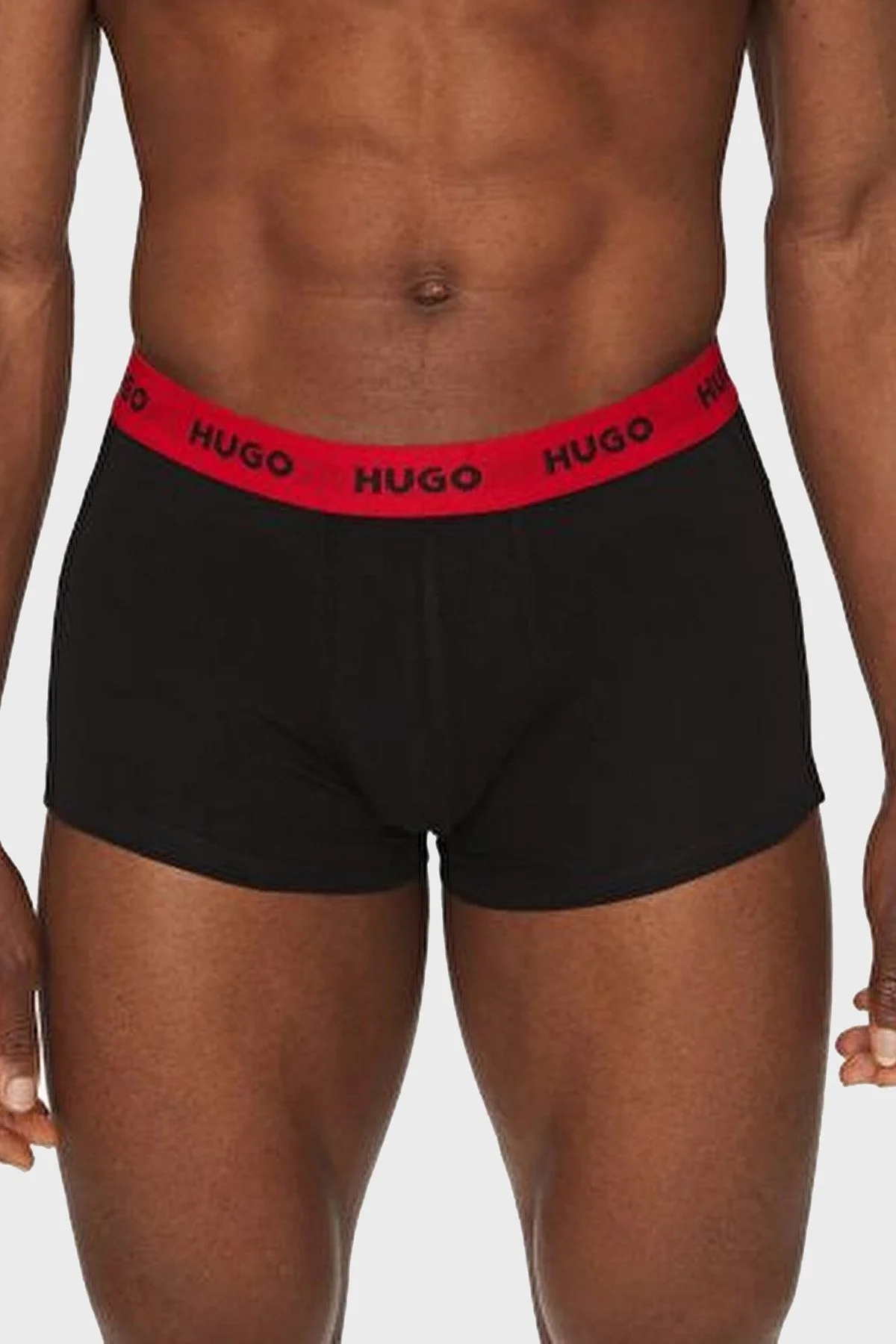 Hugo Logolu Streç Pamuklu 3 Pack Erkek Boxer 50532611 010 SİYAH - 3
