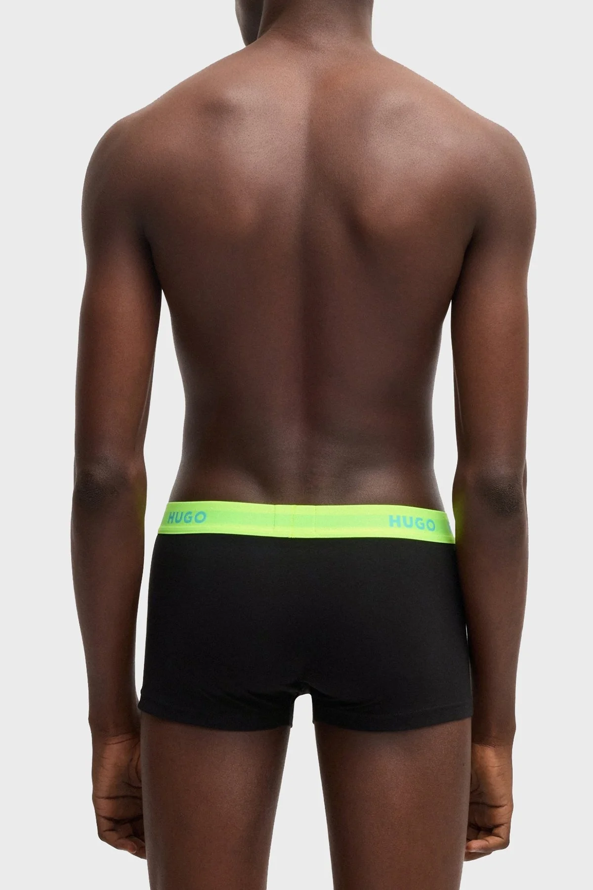 Hugo Logolu Streç Pamuklu 3 Pack Erkek Boxer 50532611 730 SİYAH - 5