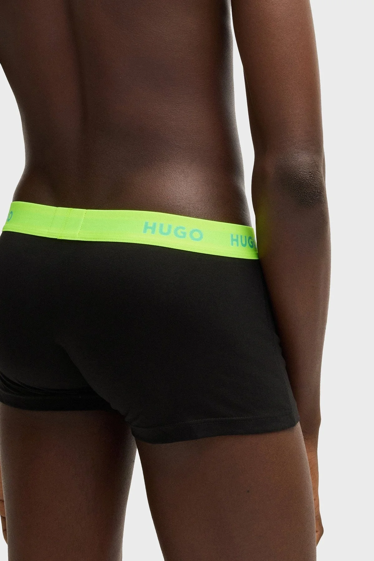 Hugo Logolu Streç Pamuklu 3 Pack Erkek Boxer 50532611 730 SİYAH - 6