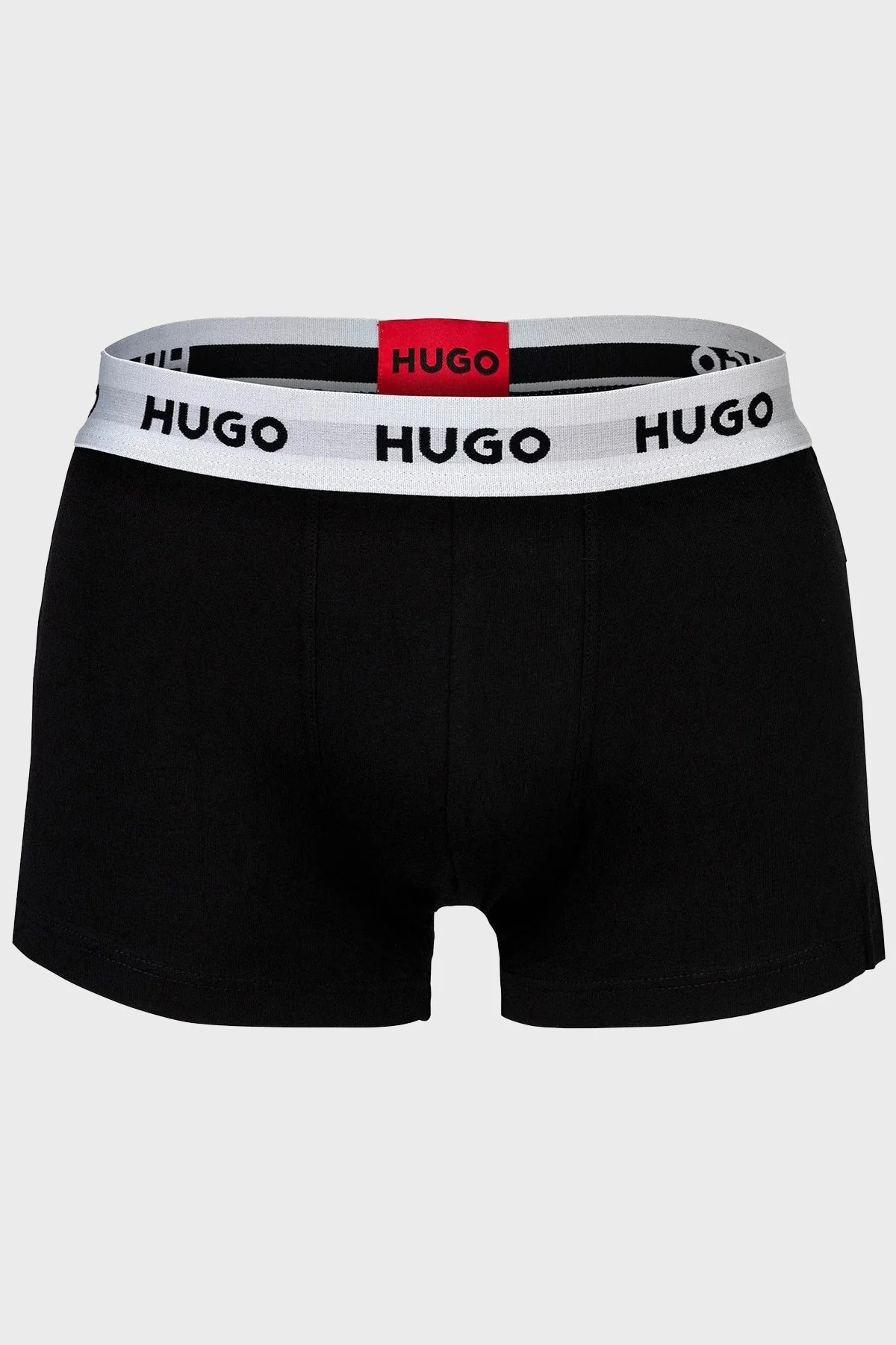 Hugo Logolu Streç Pamuklu 3 Pack Erkek Boxer 50532611 977 SİYAH - 3