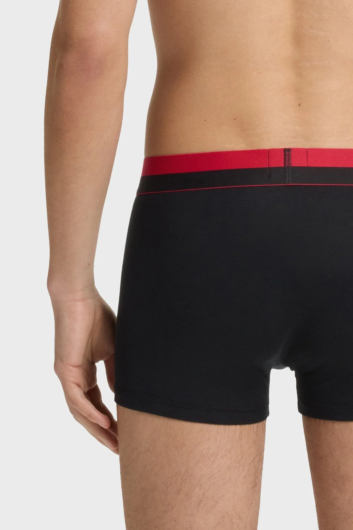 Hugo Logolu Streç Pamuklu 3 Pack Erkek Boxer 50545667 001 SİYAH - 5