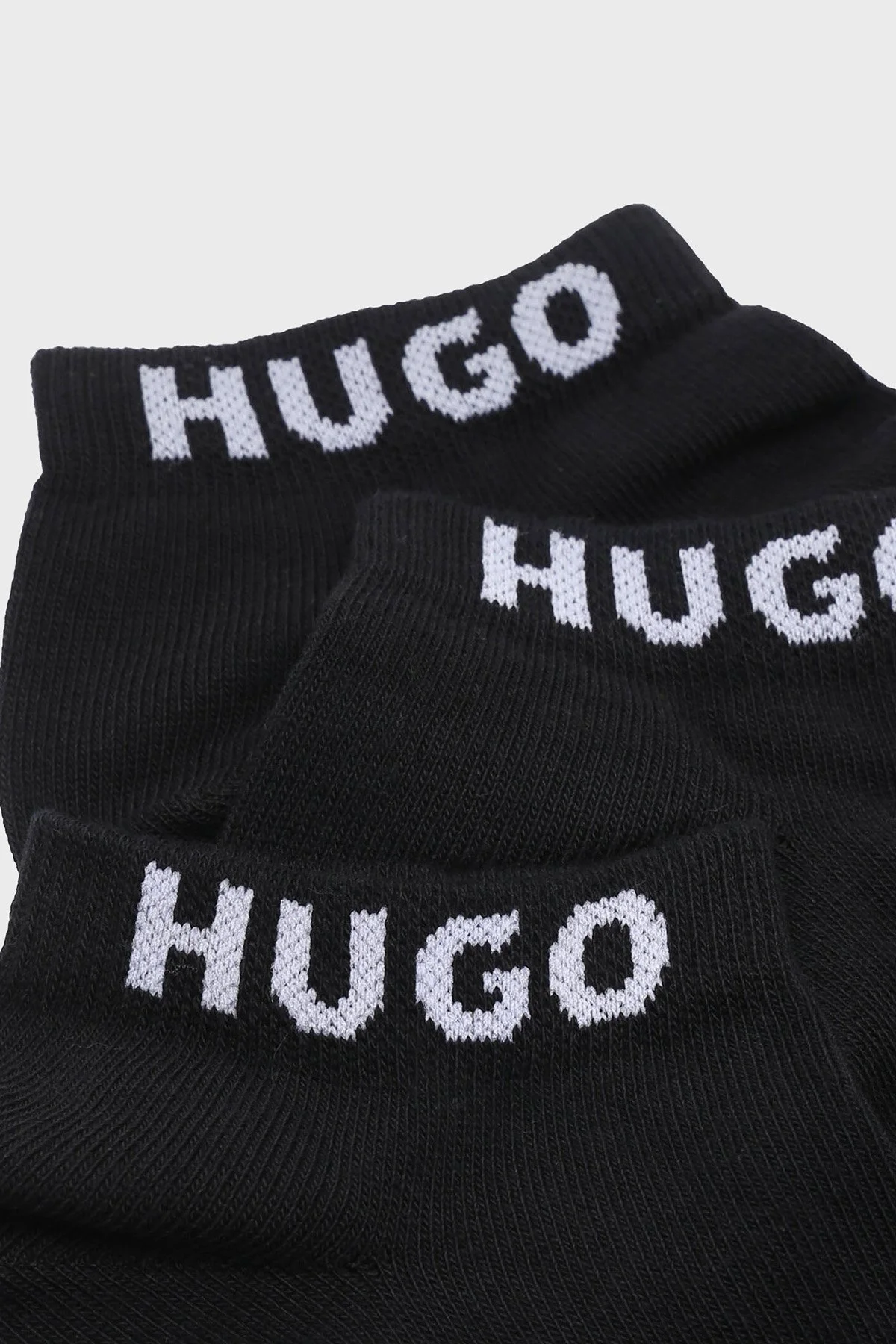 Hugo Logolu Streç Pamuklu 3 Pack Erkek Çorap 50516405 001 SİYAH - 3